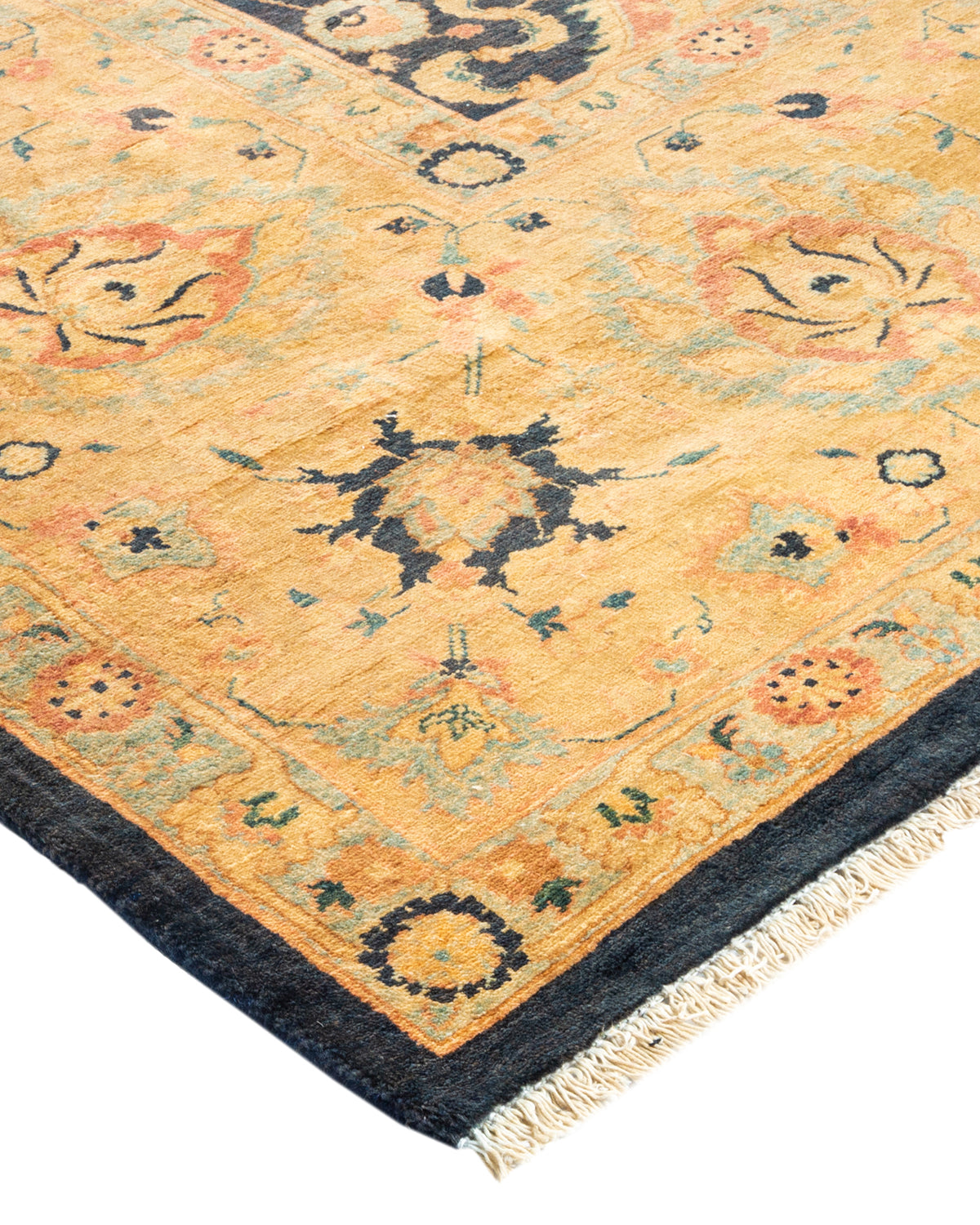Mogul, One-of-a-Kind Hand-Knotted Area Rug - Blue, 6' 2" x 9' 2"
