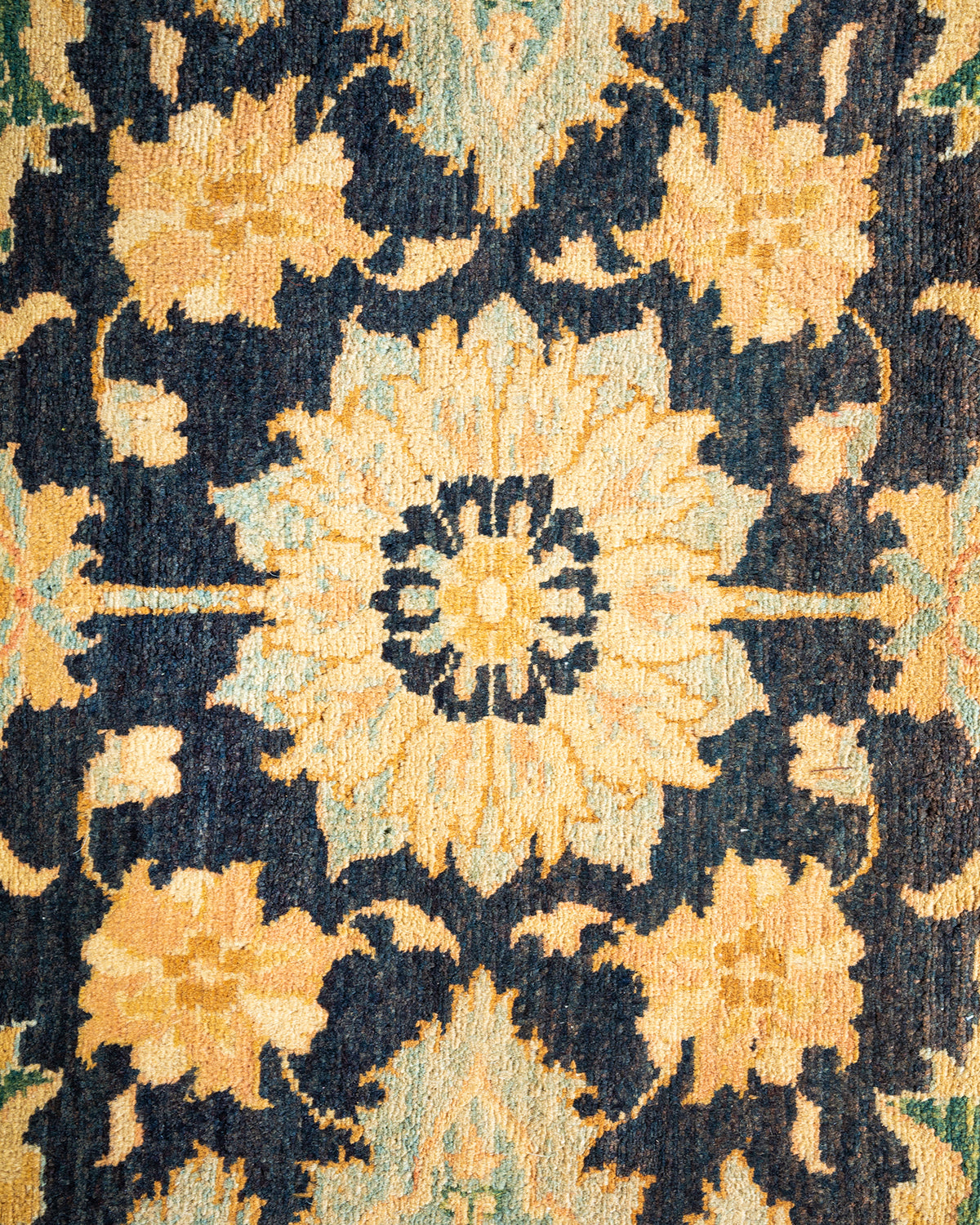 Mogul, One-of-a-Kind Hand-Knotted Area Rug - Blue, 6' 2" x 9' 2"