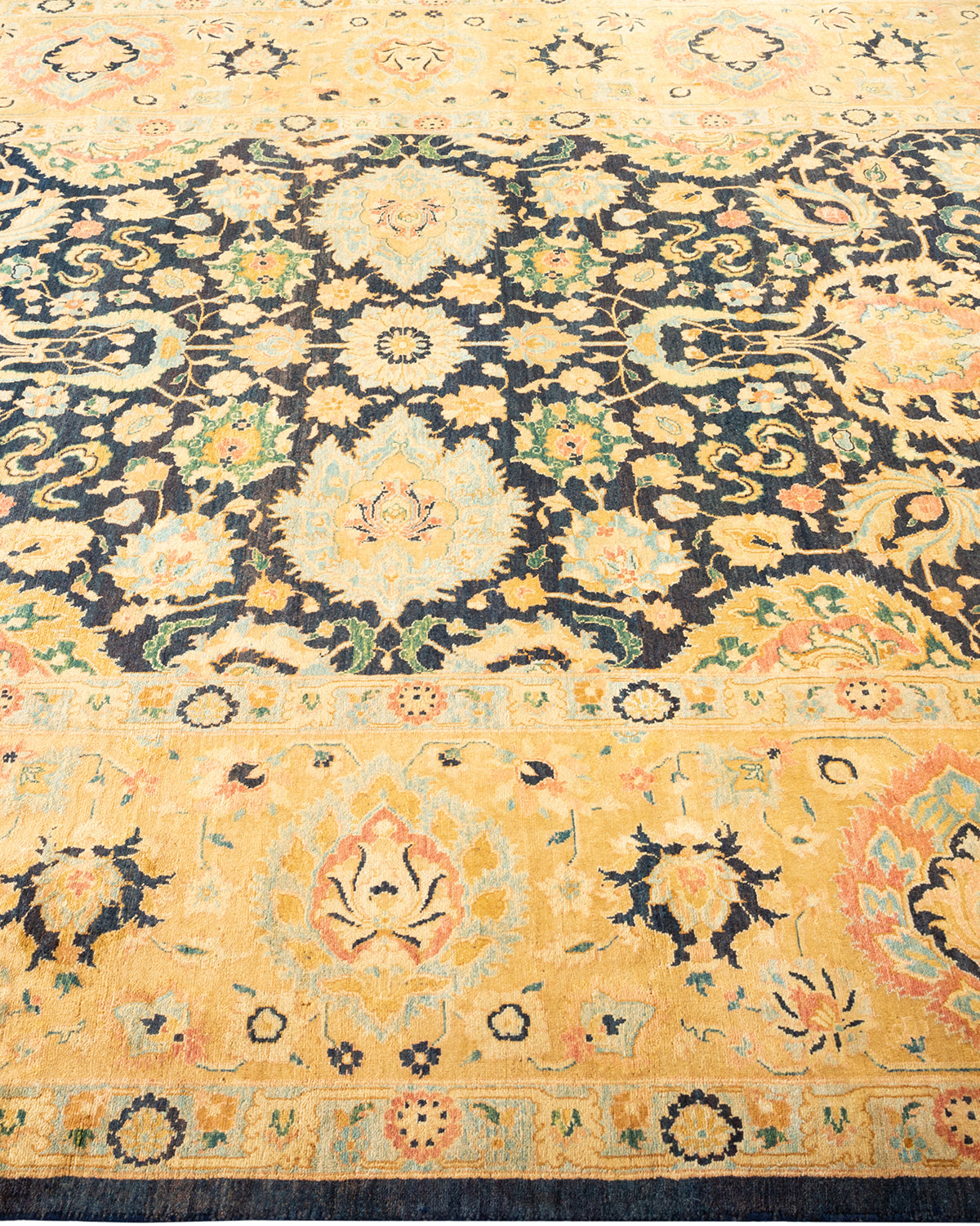 Mogul, One-of-a-Kind Hand-Knotted Area Rug - Blue, 6' 2" x 9' 2"