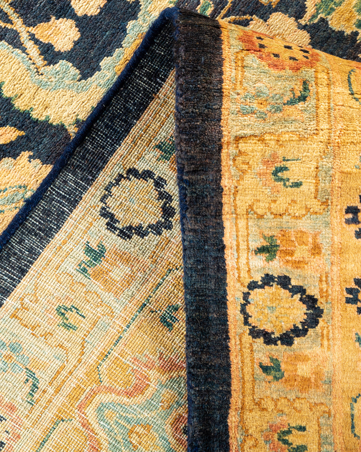 Mogul, One-of-a-Kind Hand-Knotted Area Rug - Blue, 6' 2" x 9' 2"