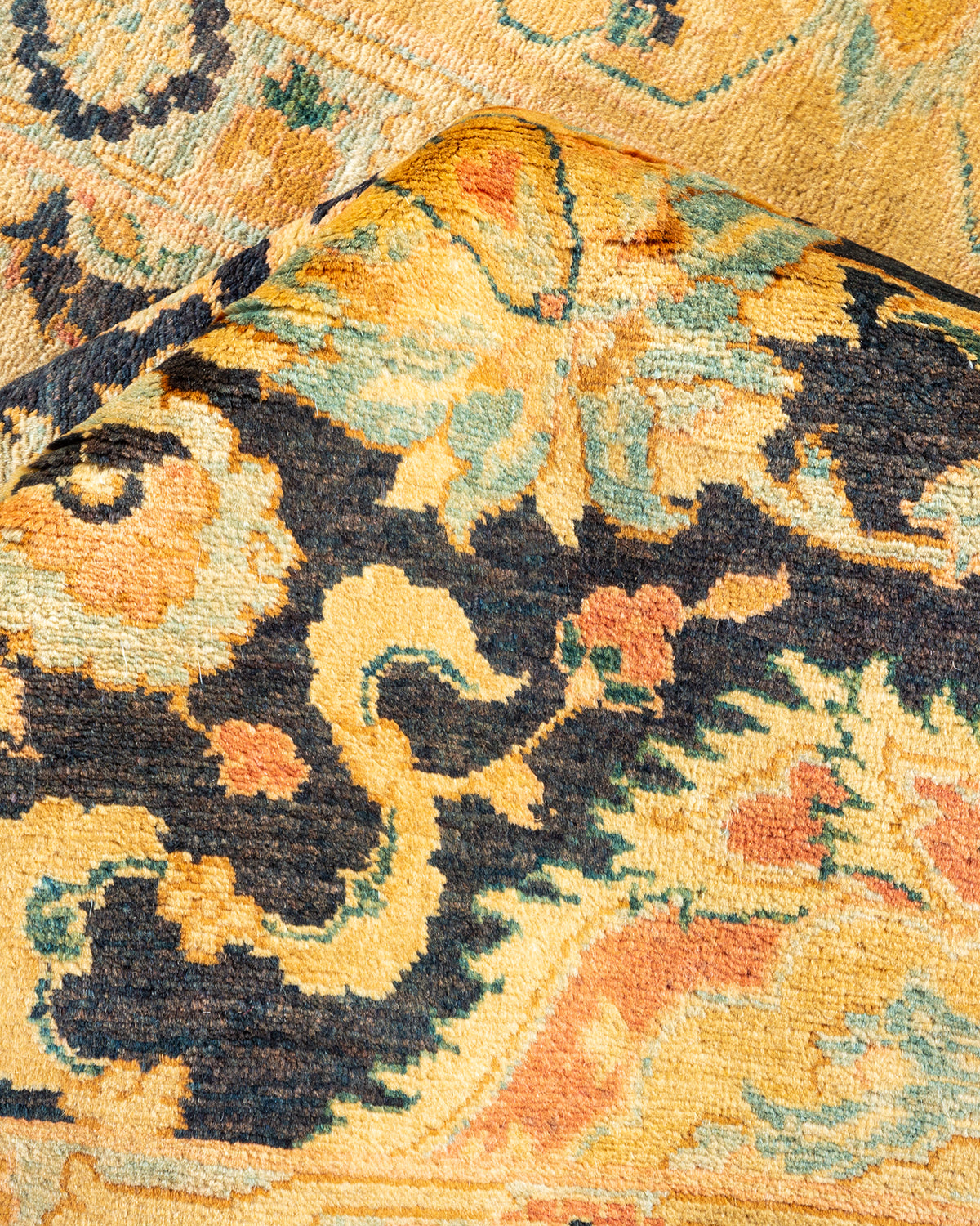 Mogul, One-of-a-Kind Hand-Knotted Area Rug - Blue, 6' 2" x 9' 2"