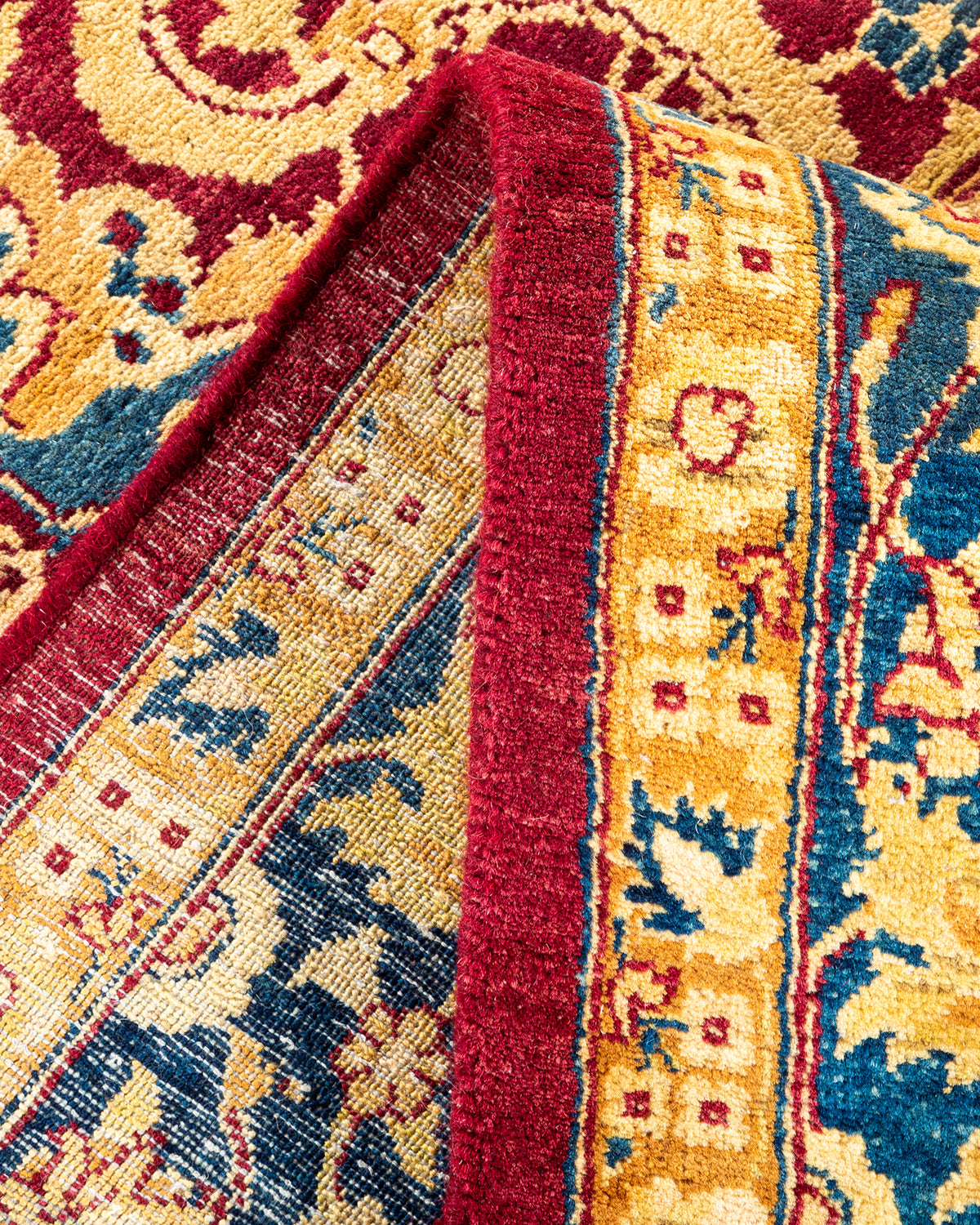 Mogul, One-of-a-Kind Hand-Knotted Area Rug - Red, 6' 1" x 9' 5"