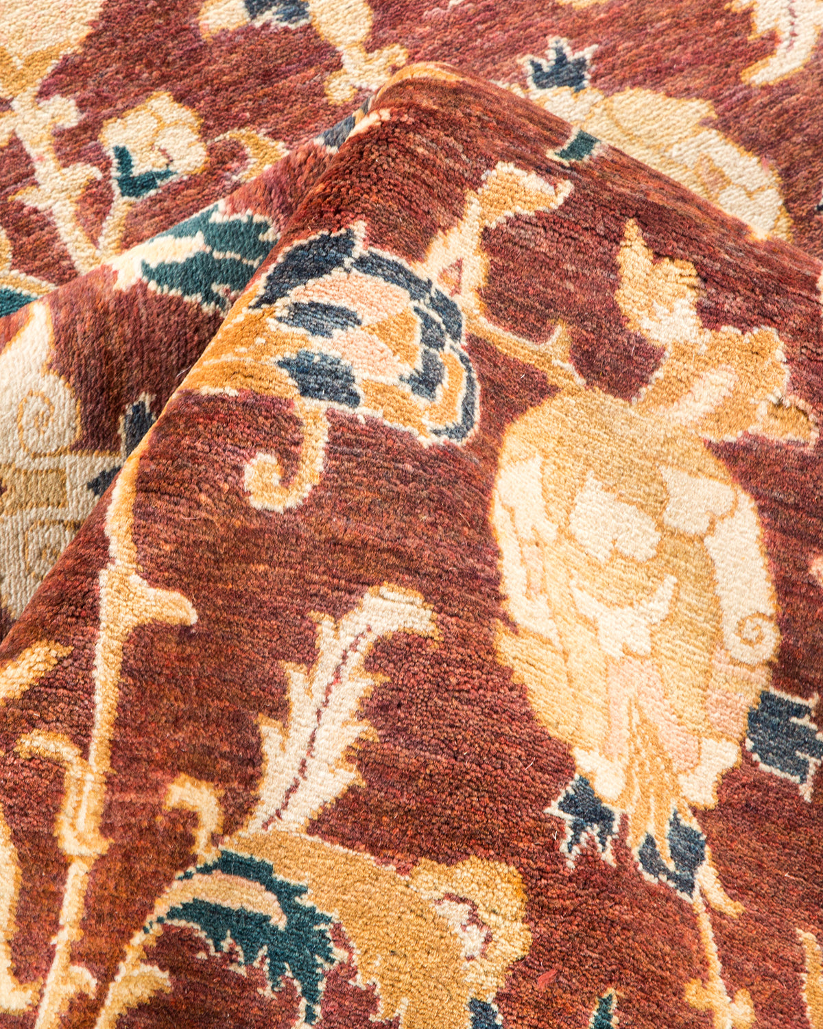 Mogul, One-of-a-Kind Hand-Knotted Area Rug - Red, 6' 1" x 8' 10"