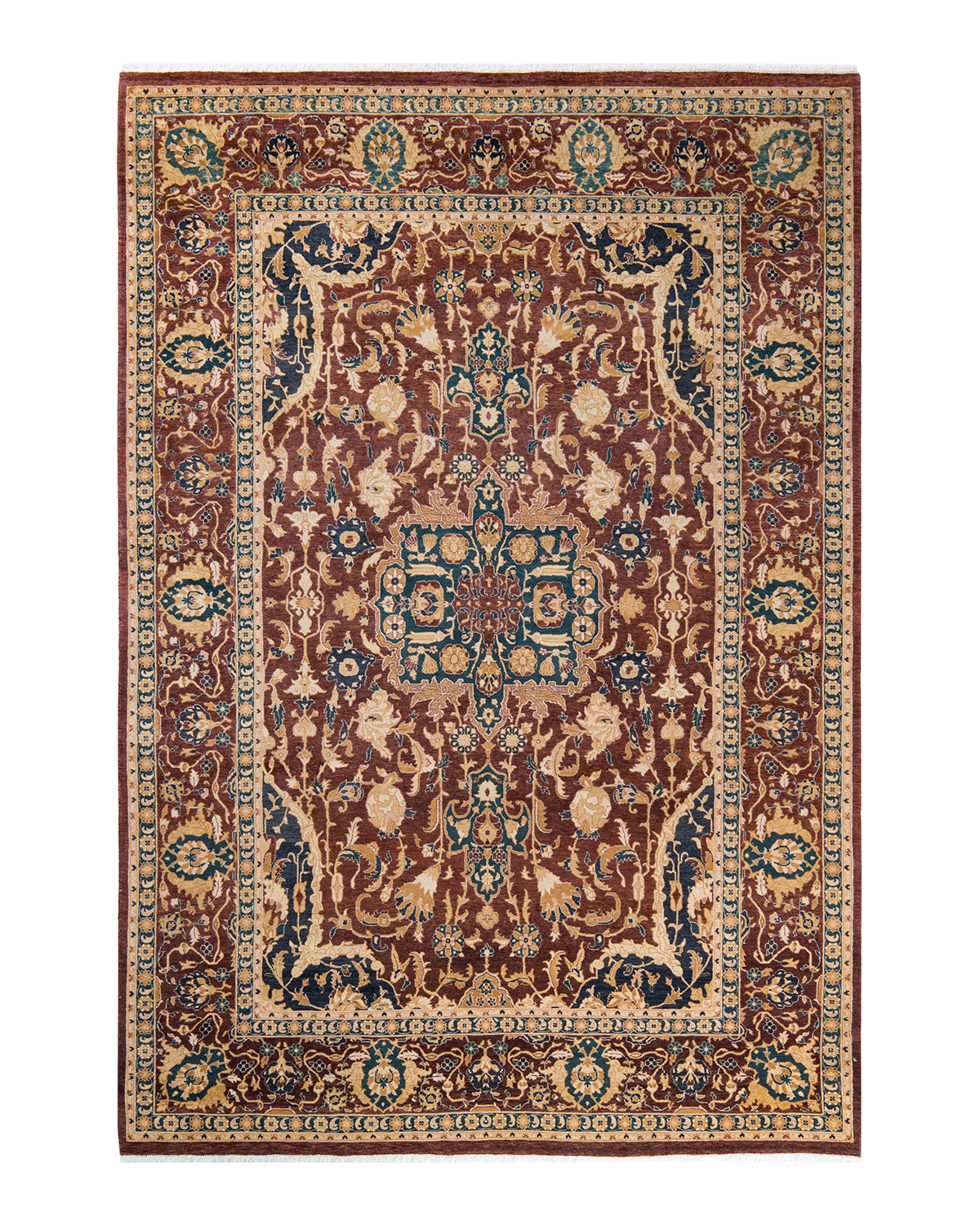 Mogul, One-of-a-Kind Hand-Knotted Area Rug - Red, 6' 1" x 8' 10"