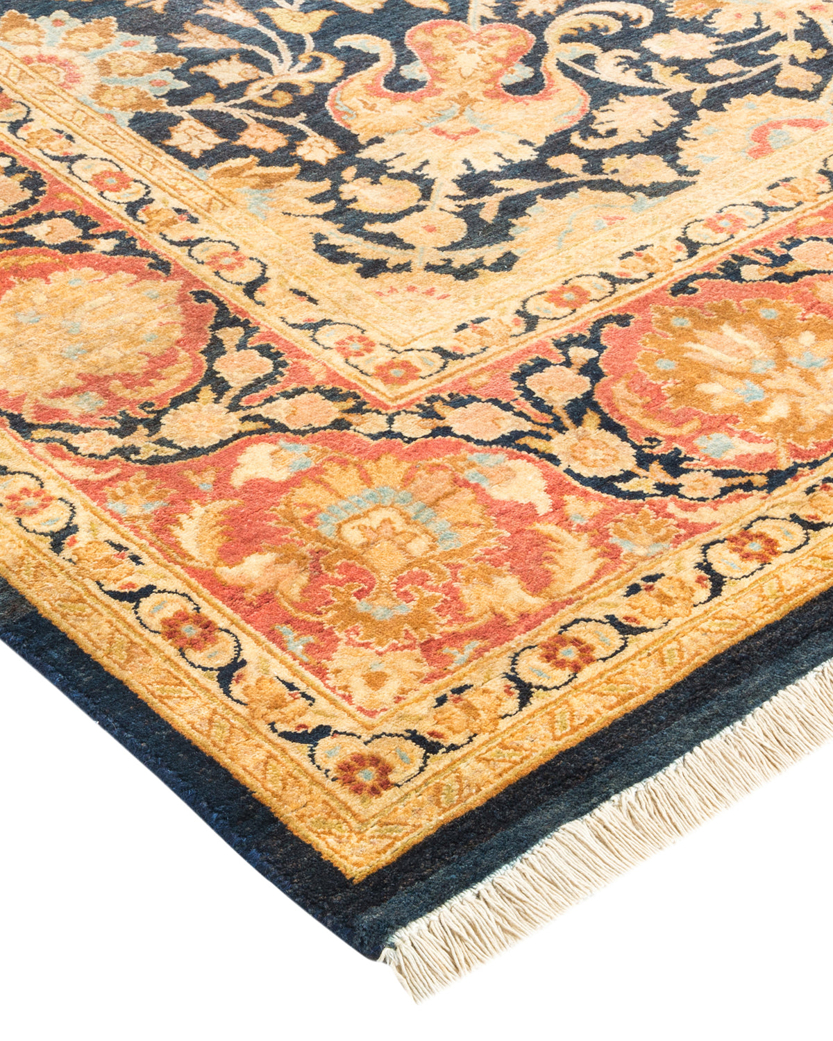 Mogul, One-of-a-Kind Hand-Knotted Area Rug - Blue, 6' 2" x 9' 0"
