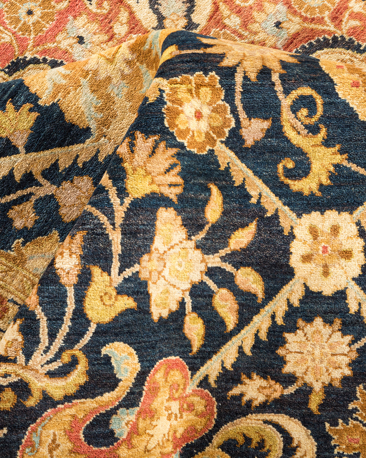 Mogul, One-of-a-Kind Hand-Knotted Area Rug - Blue, 6' 2" x 9' 0"