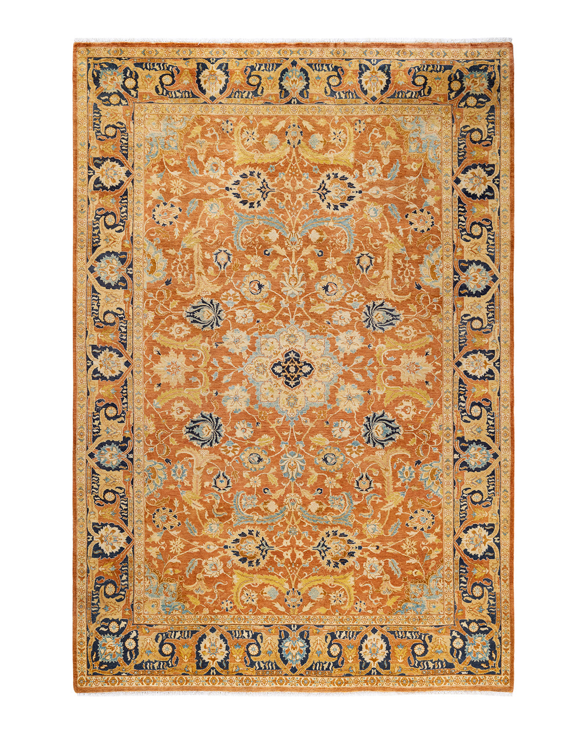 Mogul, One-of-a-Kind Hand-Knotted Area Rug - Brown, 6' 1" x 9' 0"