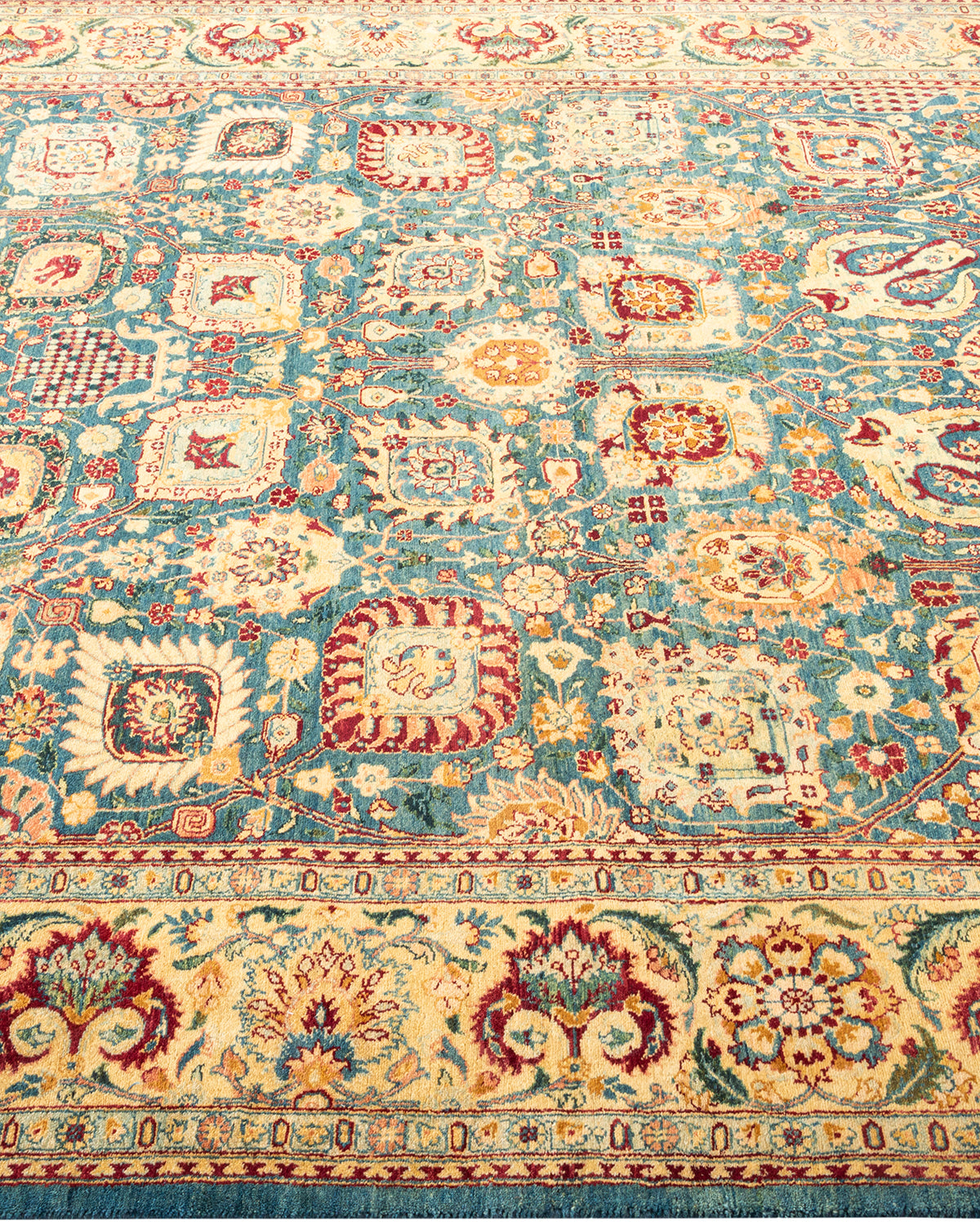 Mogul, One-of-a-Kind Hand-Knotted Area Rug - Blue, 6' 1" x 8' 10"