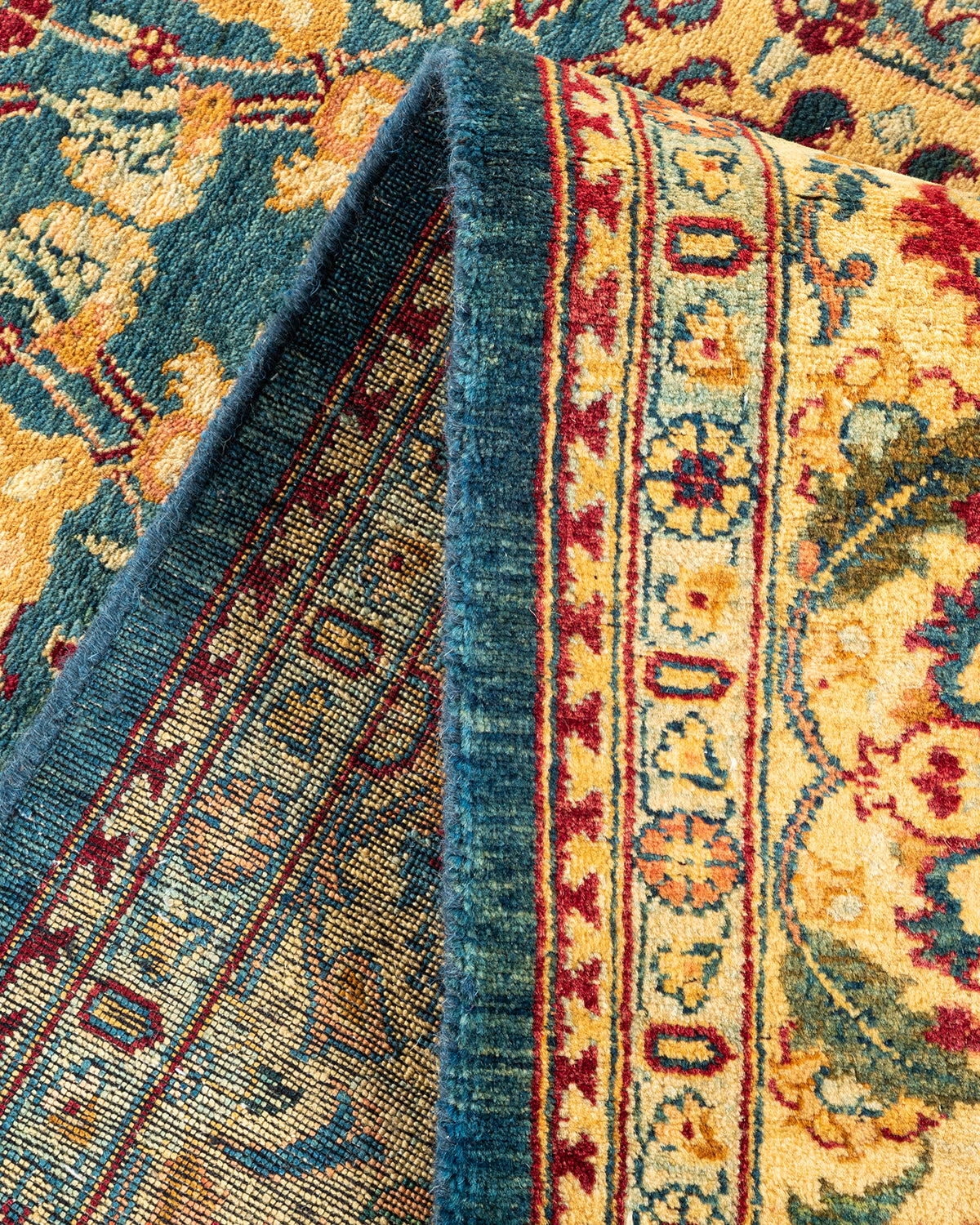 Mogul, One-of-a-Kind Hand-Knotted Area Rug - Blue, 6' 1" x 8' 10"