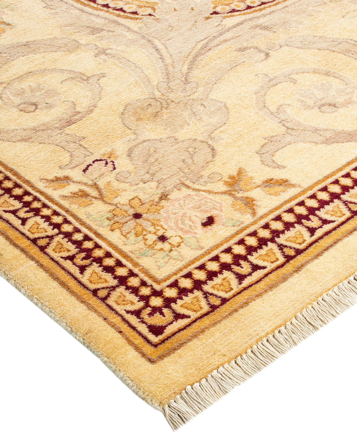 Mogul, One-of-a-Kind Handmade Area Rug - Ivory, 9' 1" x 12' 0"