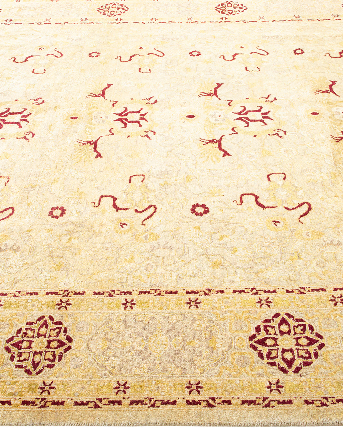 Mogul, One-of-a-Kind Handmade Area Rug - Ivory, 6' 2" x 9' 0"