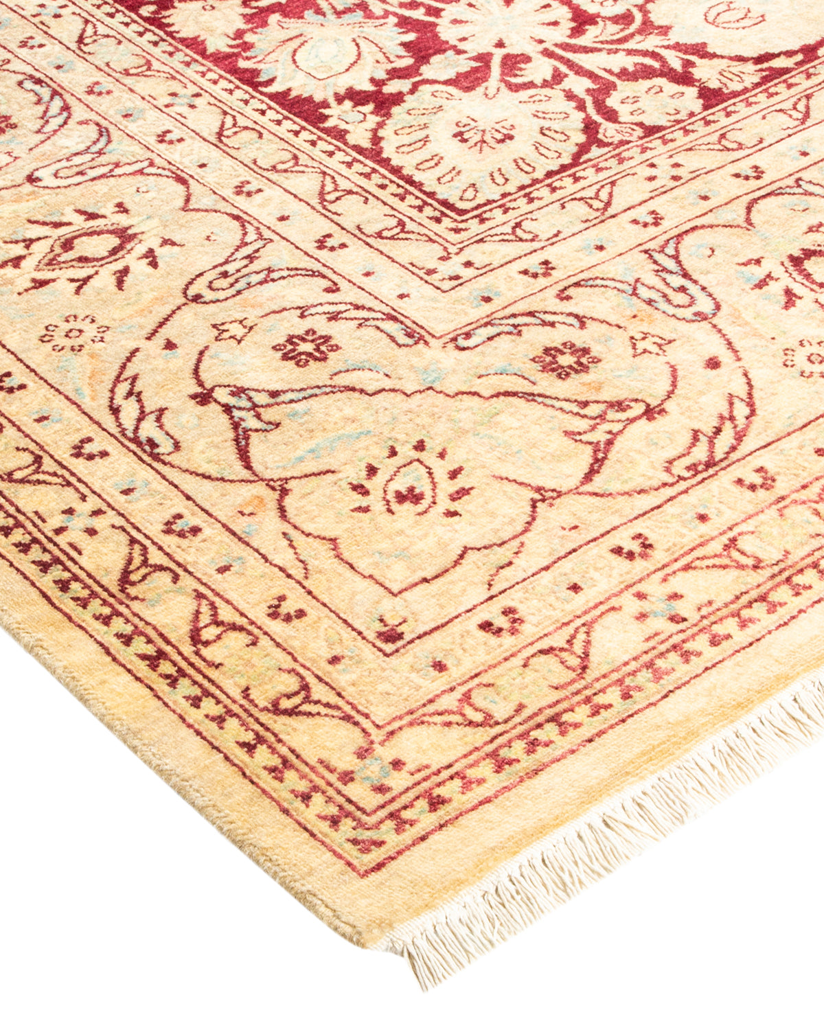 Mogul, One-of-a-Kind Hand-Knotted Area Rug - Ivory, 6' 2" x 8' 9"