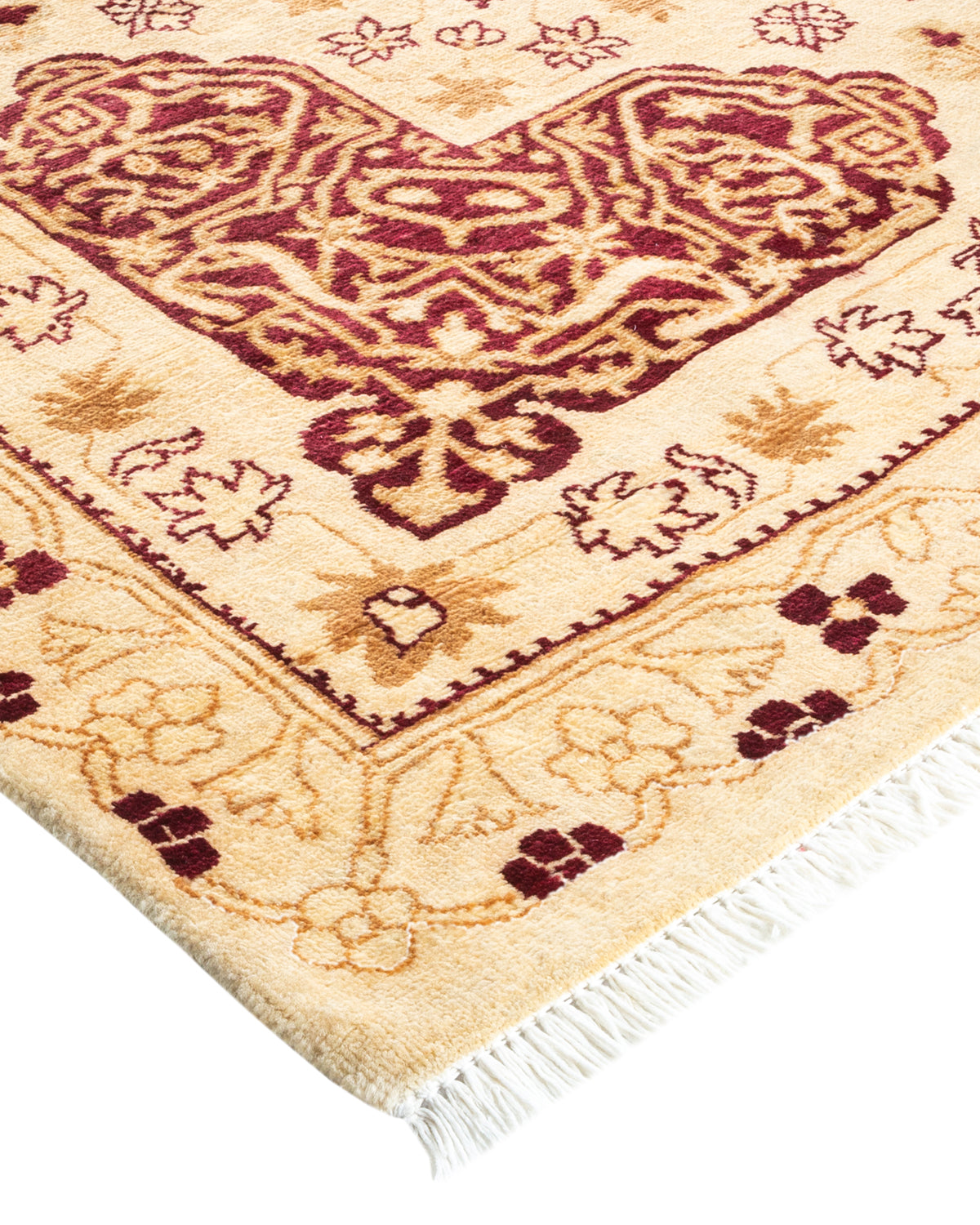 Mogul, One-of-a-Kind Hand-Knotted Area Rug - Ivory, 9' 0" x 11' 10"