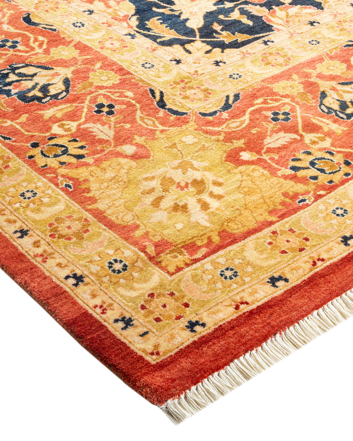 Mogul, One-of-a-Kind Handmade Area Rug - Orange, 8' 1" x 10' 2"