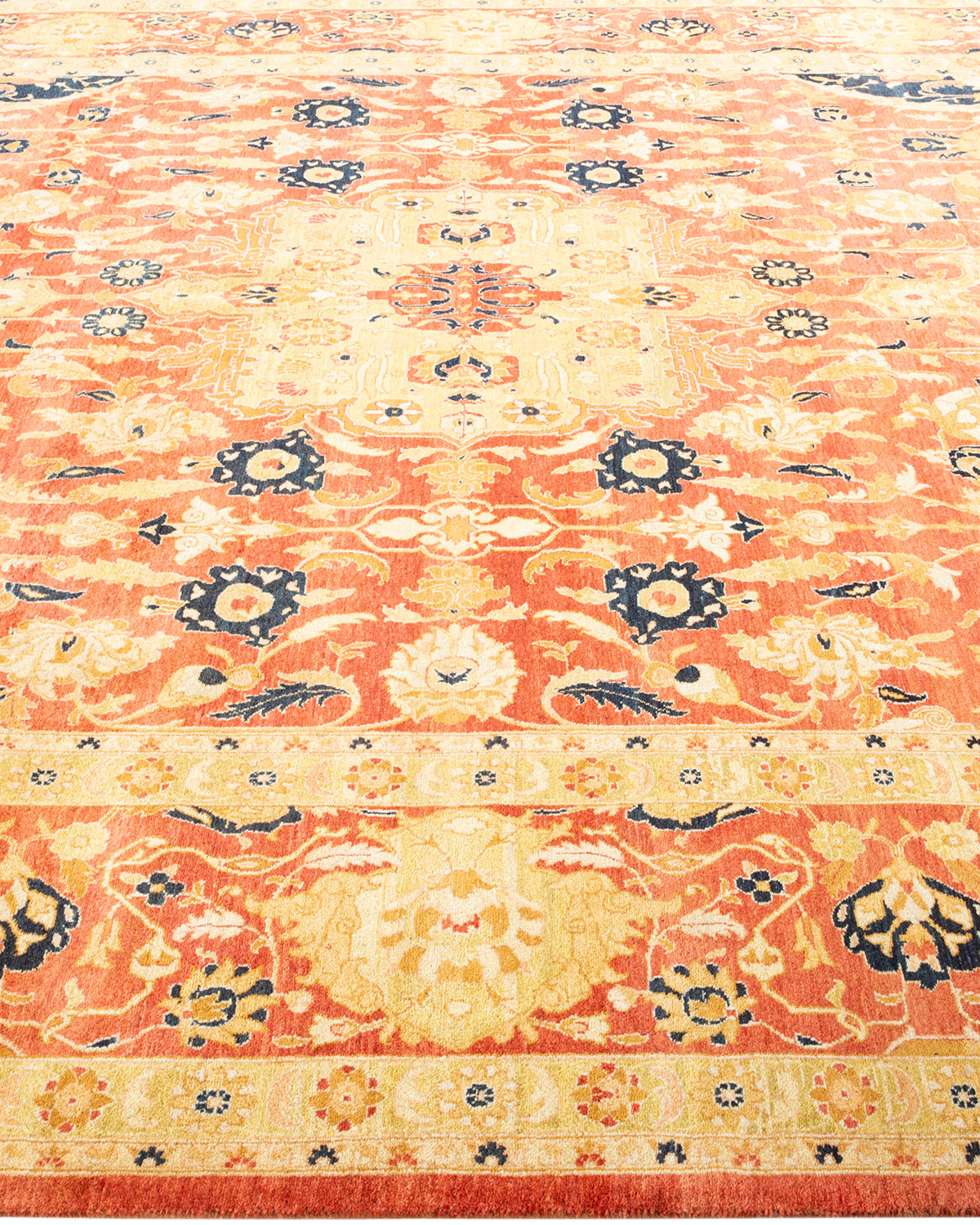 Mogul, One-of-a-Kind Handmade Area Rug - Orange, 8' 1" x 10' 2"