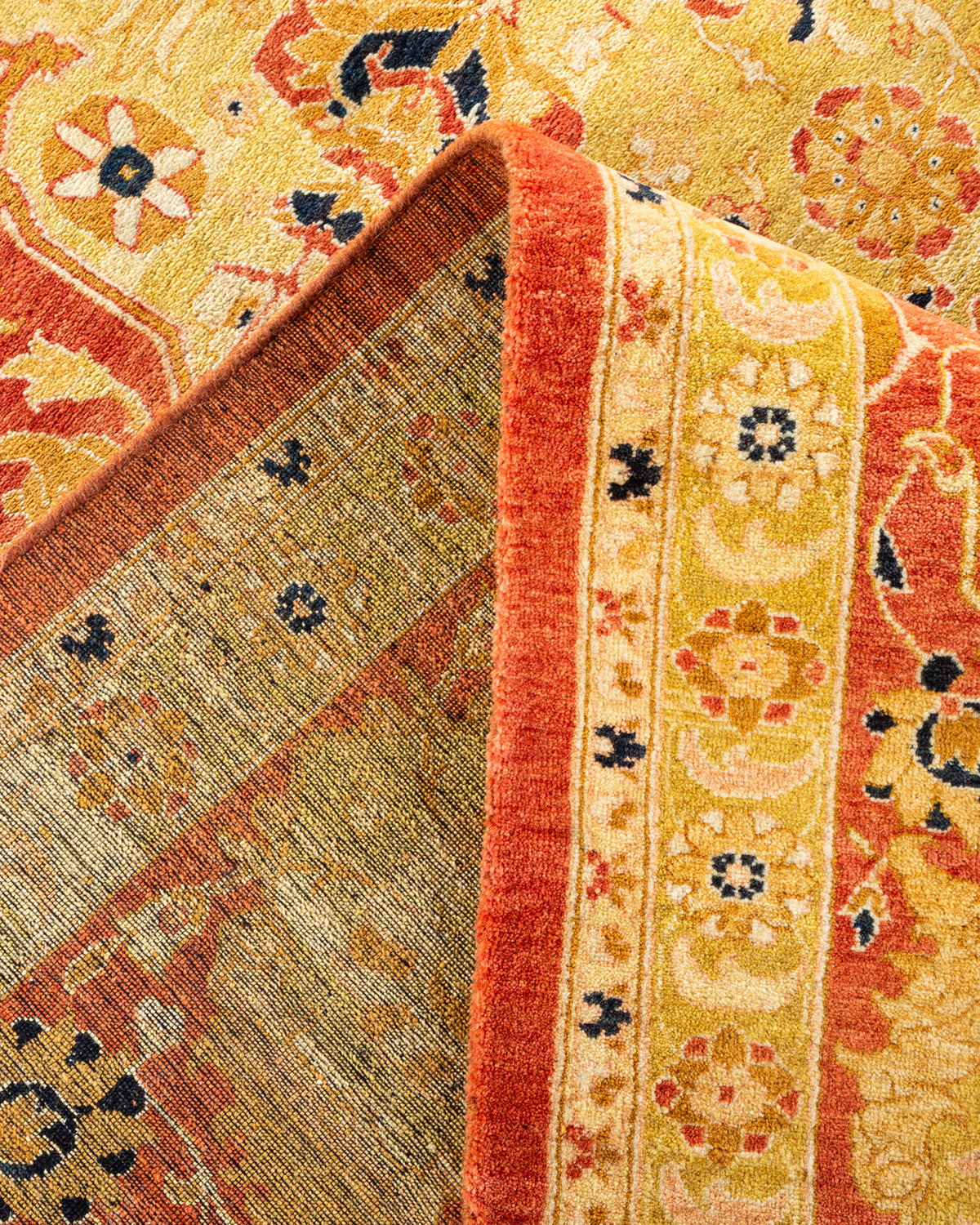 Mogul, One-of-a-Kind Handmade Area Rug - Orange, 8' 1" x 10' 2"