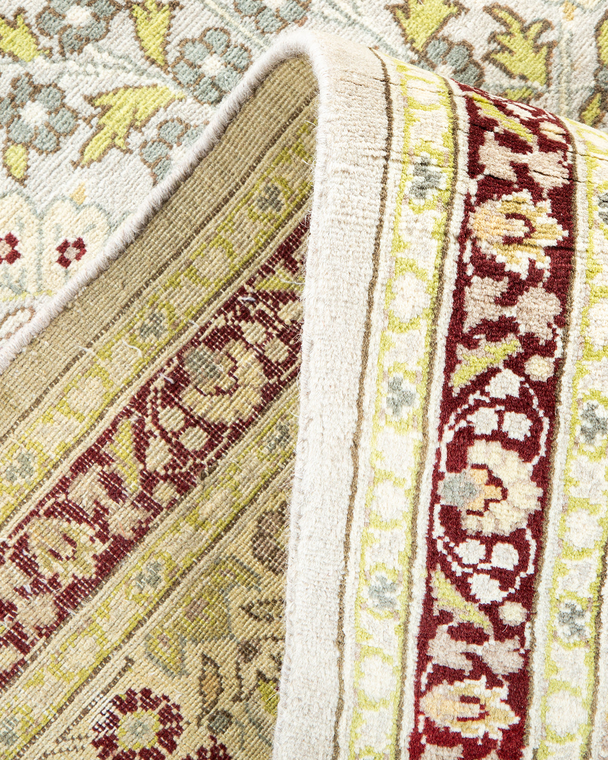 Mogul, One-of-a-Kind Handmade Area Rug - Ivory, 6' 1" x 9' 1"