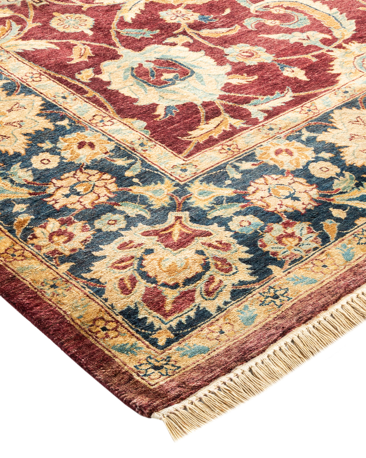 Mogul, One-of-a-Kind Hand-Knotted Area Rug - Red, 6' 2" x 8' 10"