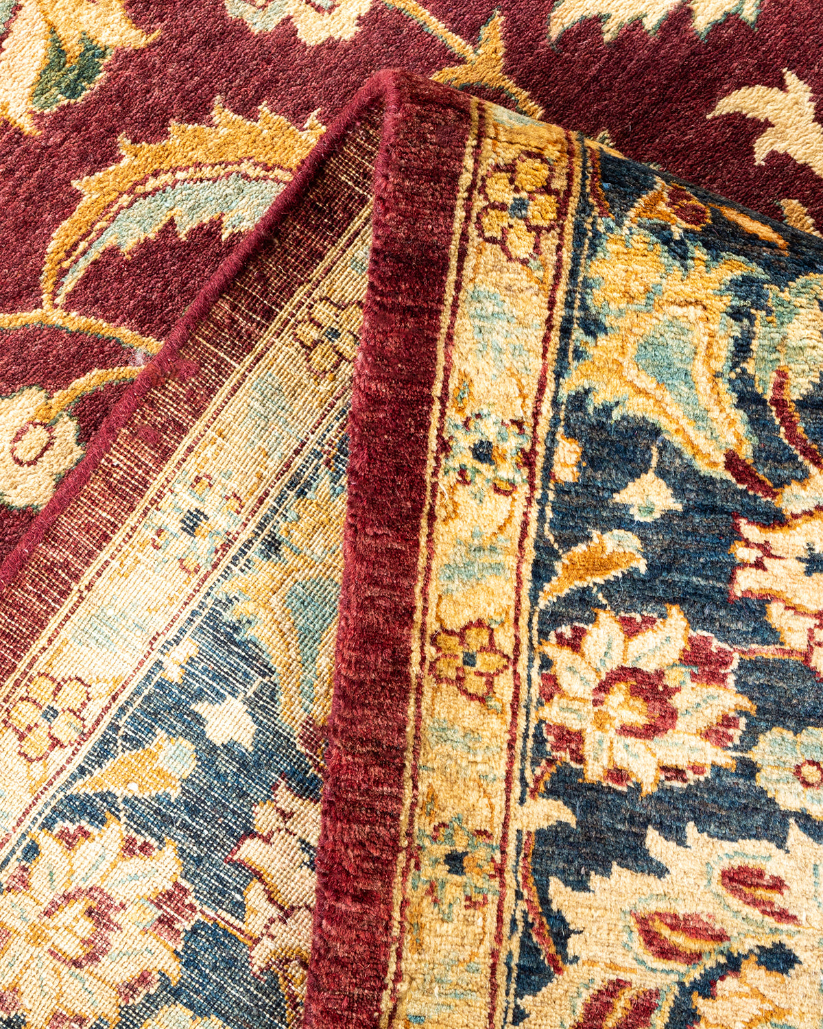 Mogul, One-of-a-Kind Hand-Knotted Area Rug - Red, 6' 2" x 8' 10"