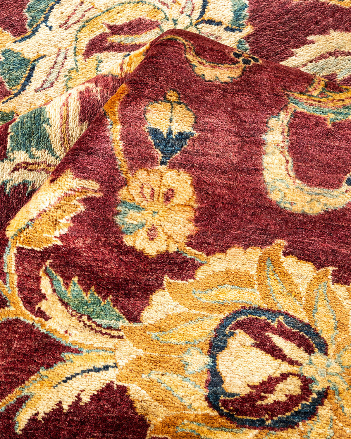 Mogul, One-of-a-Kind Hand-Knotted Area Rug - Red, 6' 2" x 8' 10"