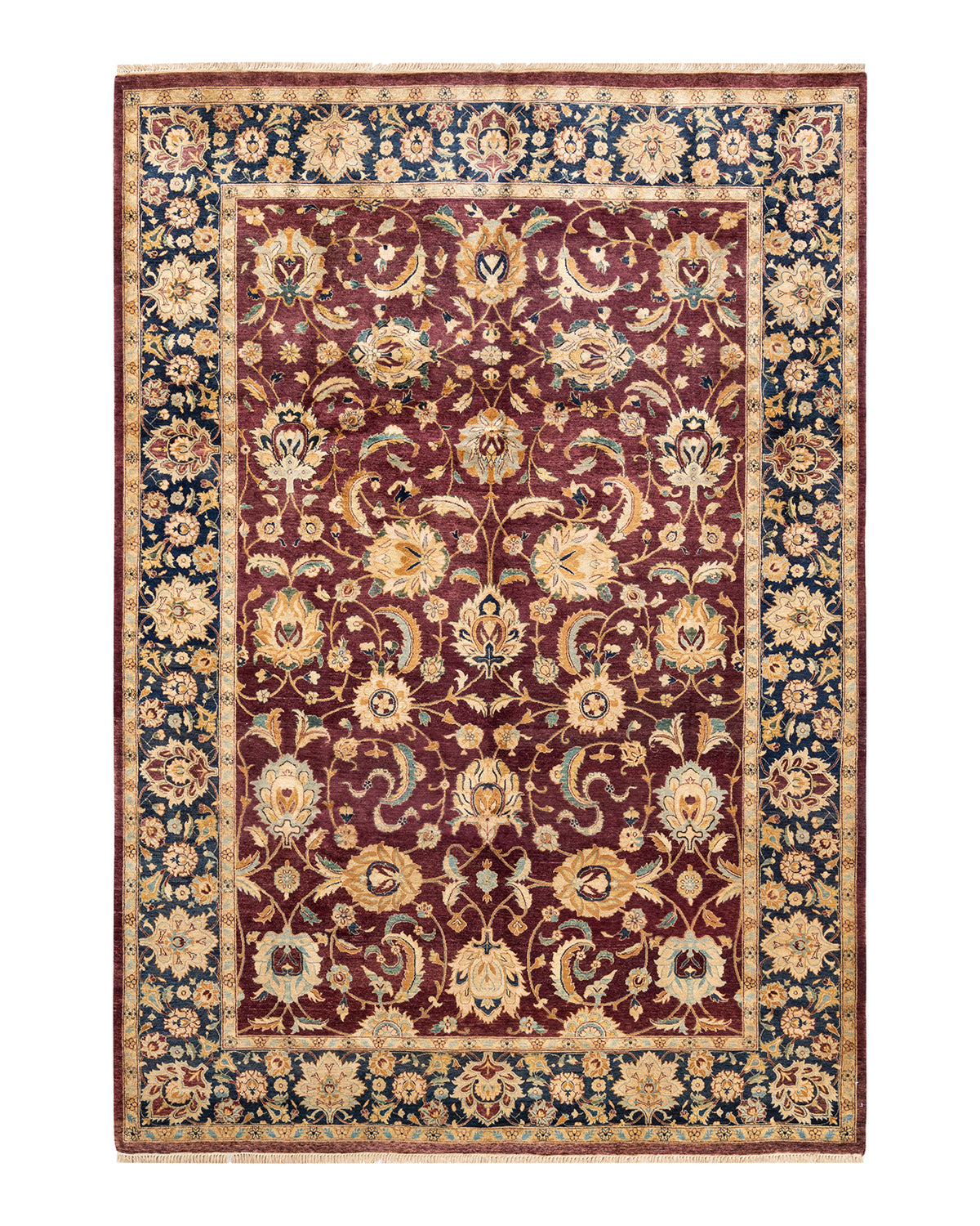 Mogul, One-of-a-Kind Hand-Knotted Area Rug - Red, 6' 2" x 8' 10"