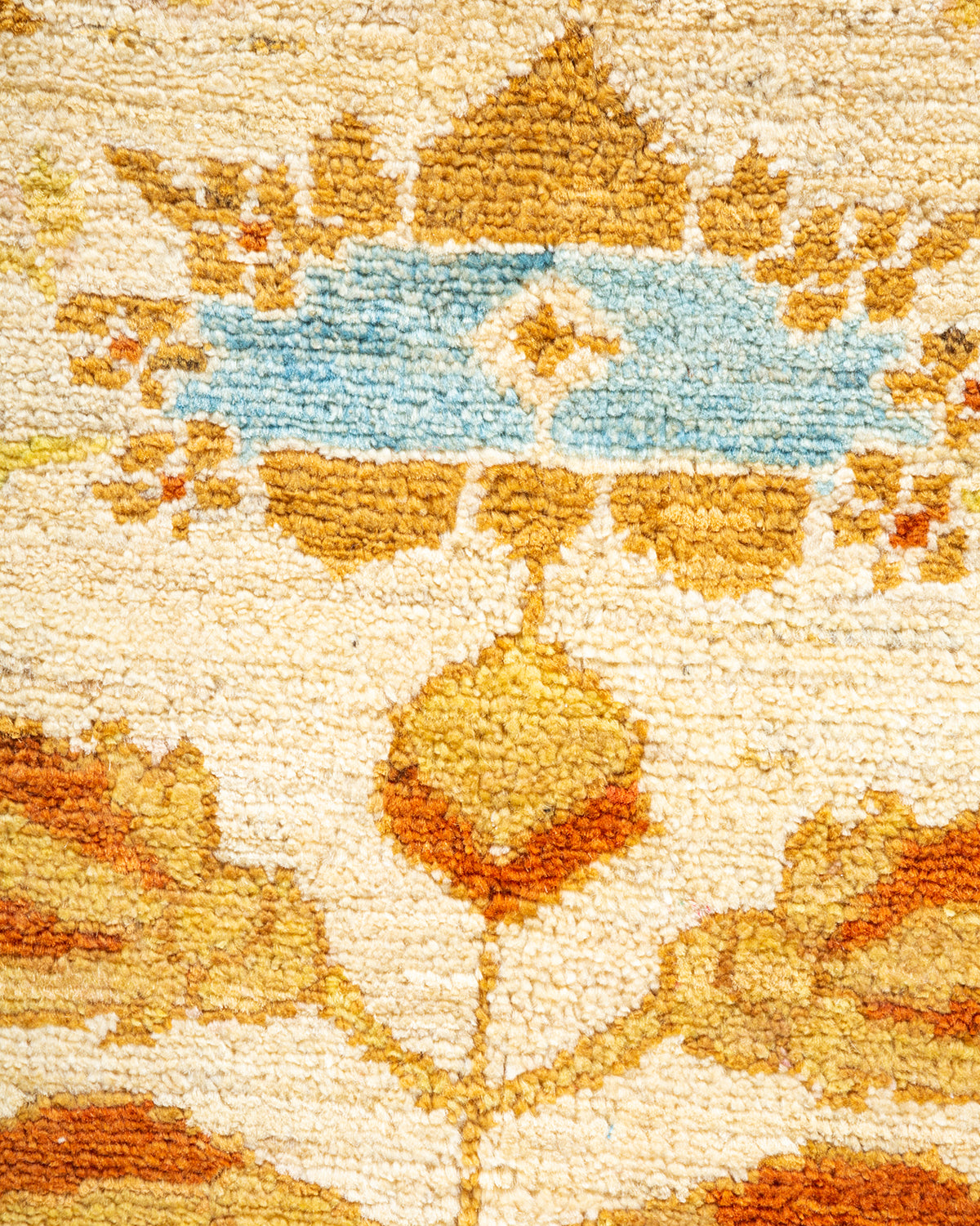 Eclectic, One-of-a-Kind Hand-Knotted Area Rug - Ivory, 8' 2" x 10' 1"