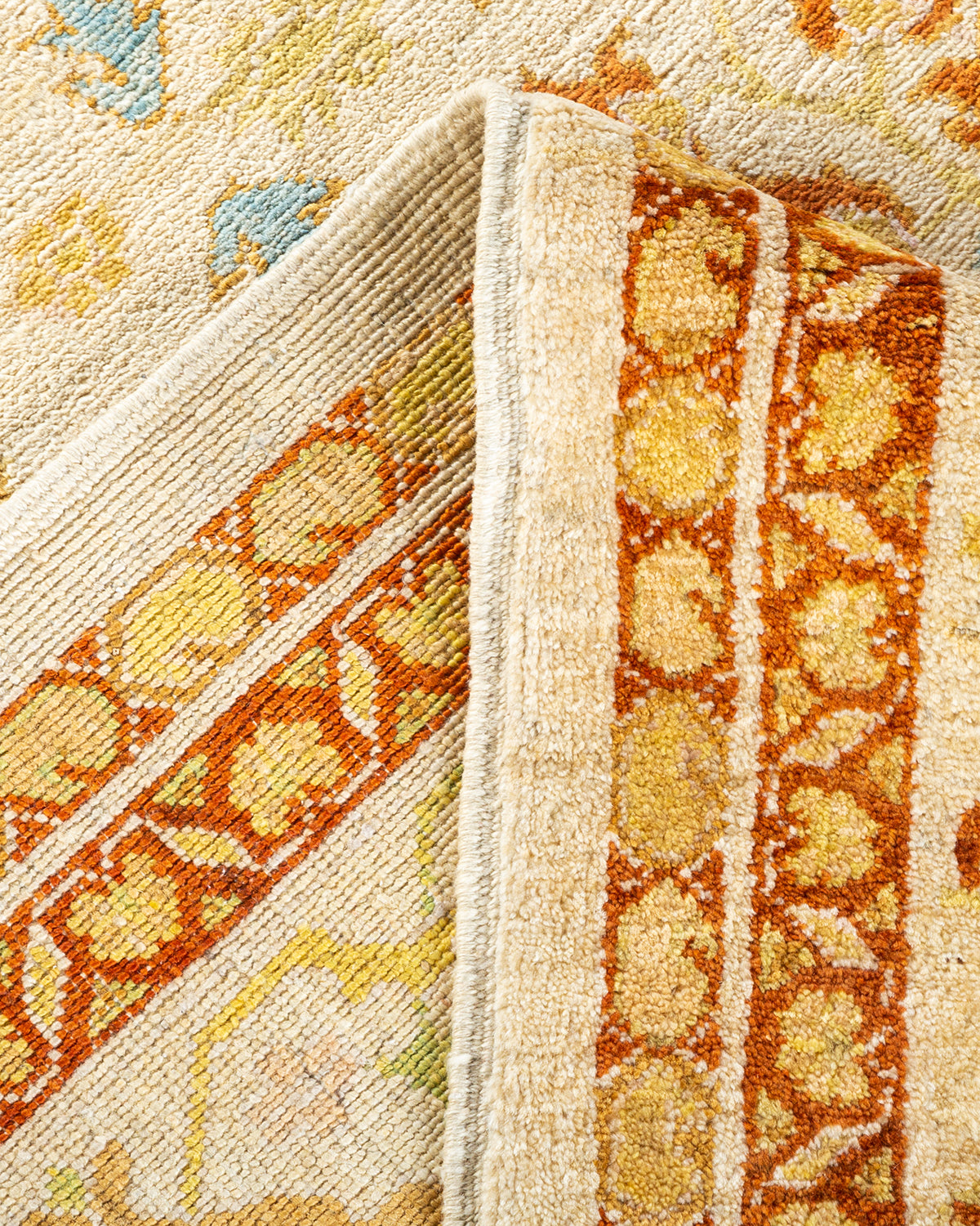 Eclectic, One-of-a-Kind Hand-Knotted Area Rug - Ivory, 8' 2" x 10' 1"
