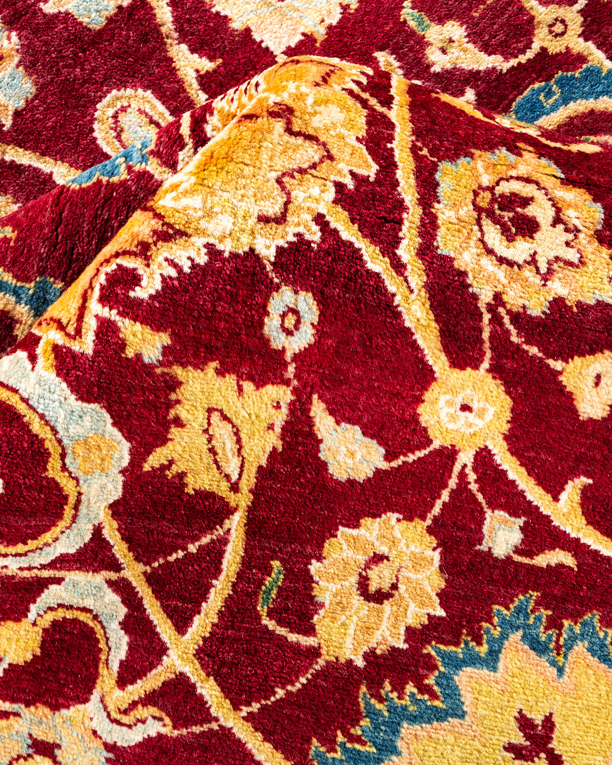 Mogul, One-of-a-Kind Hand-Knotted Area Rug - Red, 8' 1" x 10' 5"