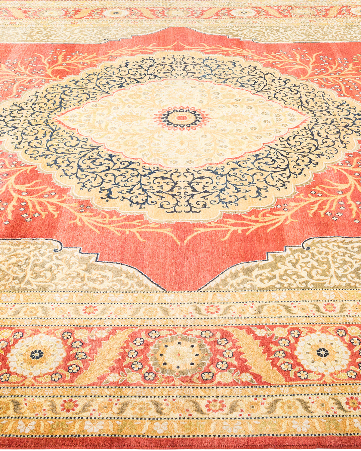 Mogul, One-of-a-Kind Hand-Knotted Area Rug - Orange, 8' 1" x 10' 8"