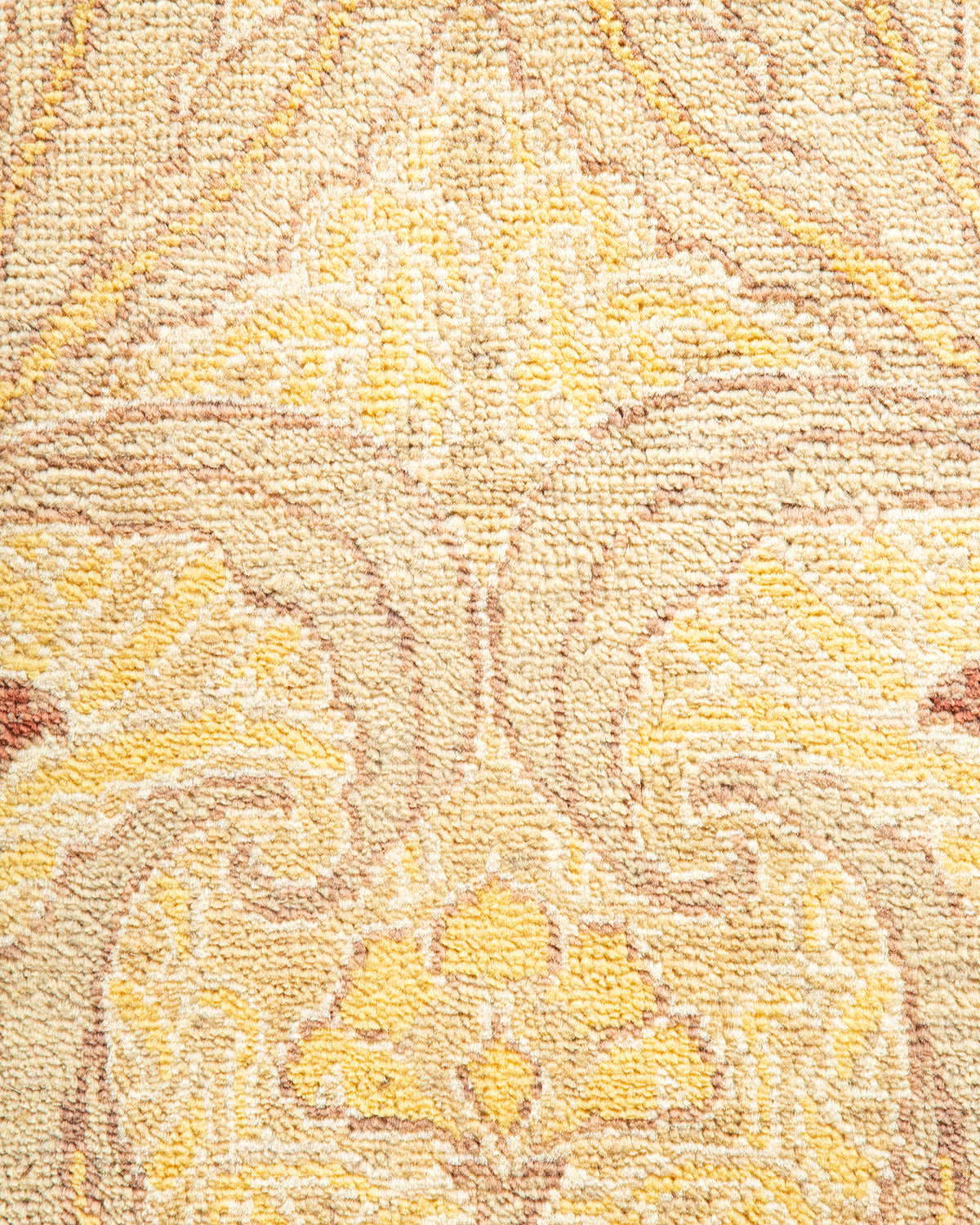 Eclectic, One-of-a-Kind Hand-Knotted Area Rug - Ivory, 9' 2" x 11' 9"