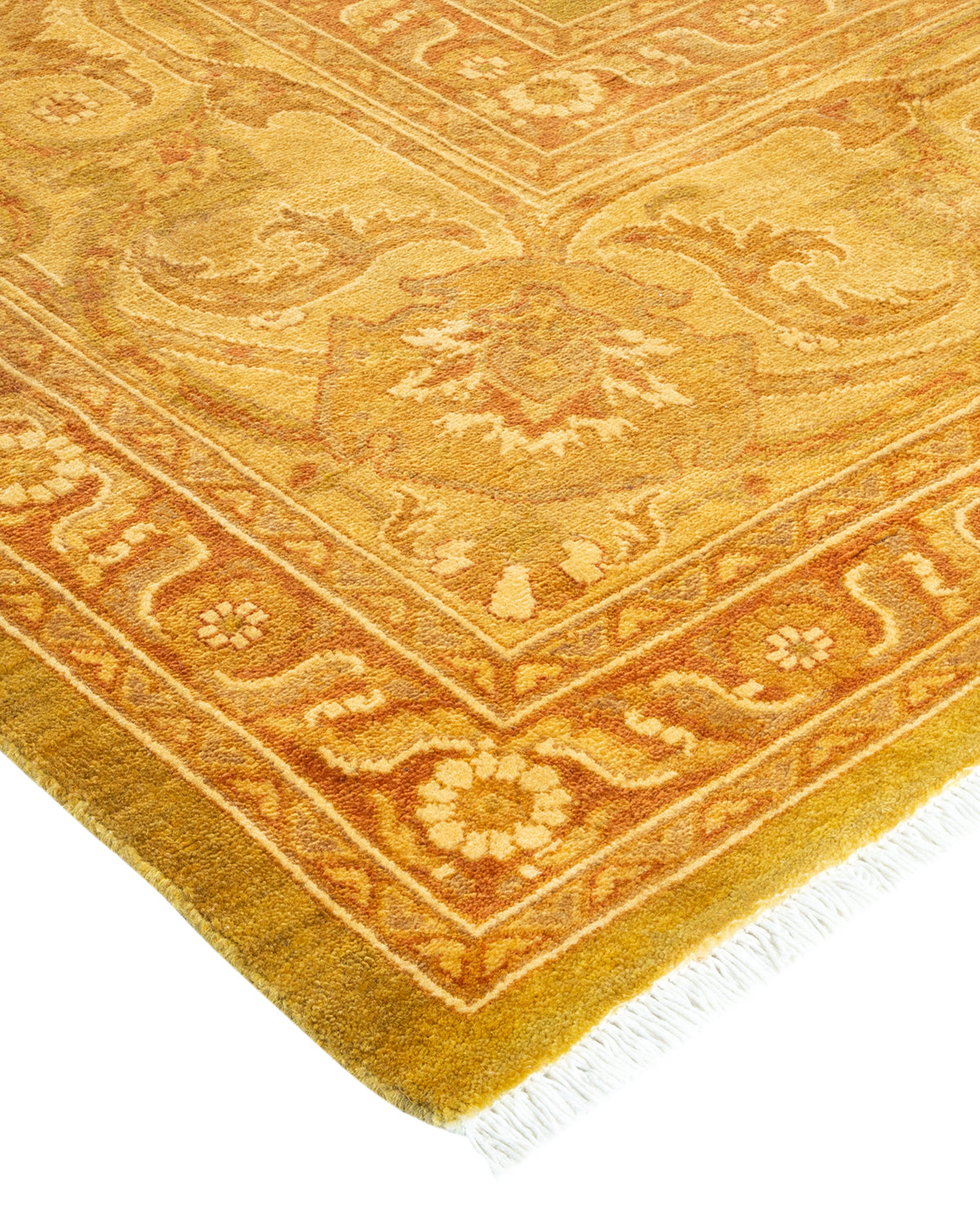 Mogul, One-of-a-Kind Hand-Knotted Area Rug - Green, 9' 1" x 12' 1"