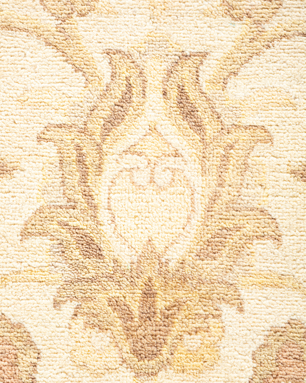Eclectic, One-of-a-Kind Hand-Knotted Area Rug - Ivory, 6' 1" x 9' 4"