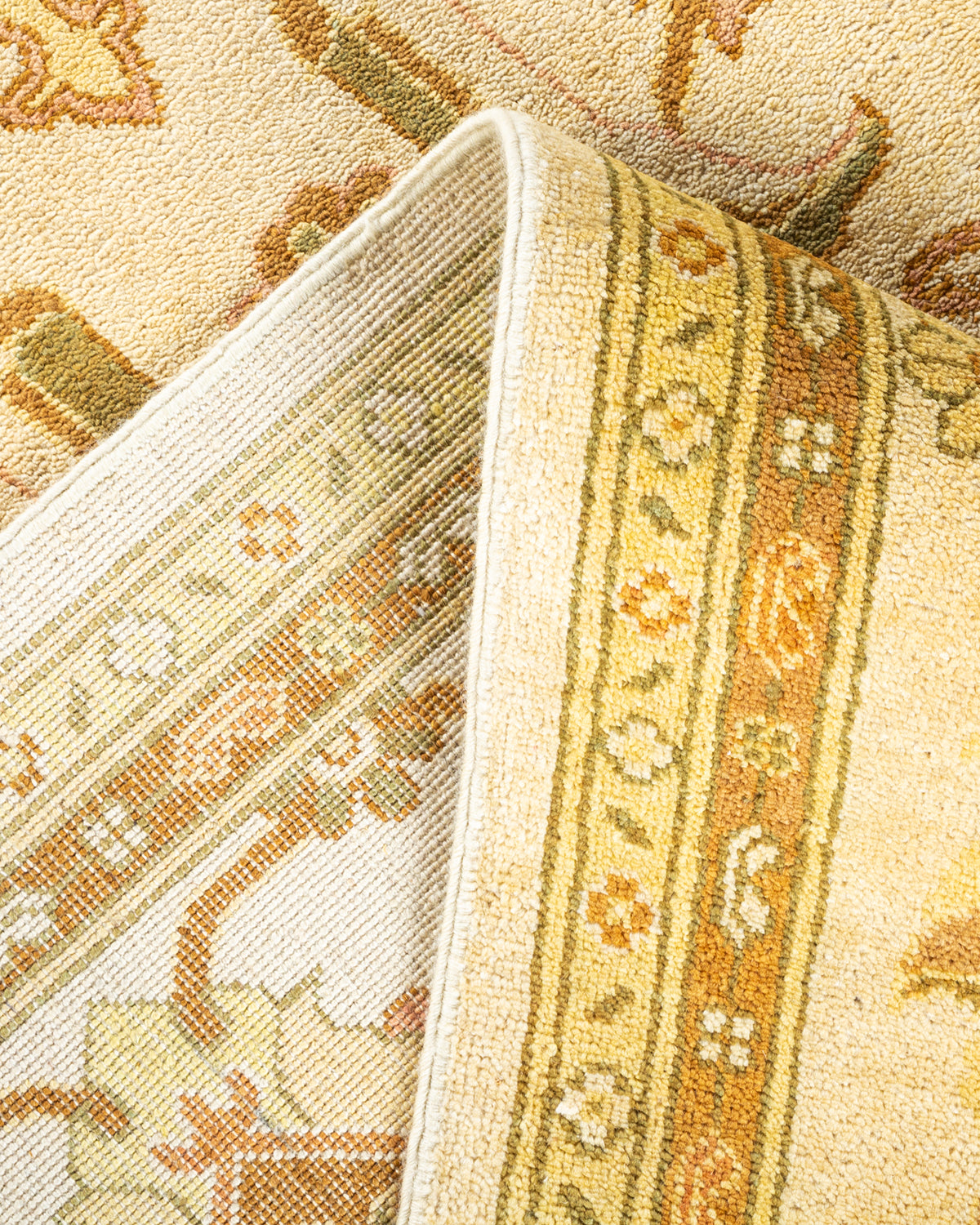 Eclectic, One-of-a-Kind Hand-Knotted Area Rug - Ivory, 8' 1" x 10' 0"