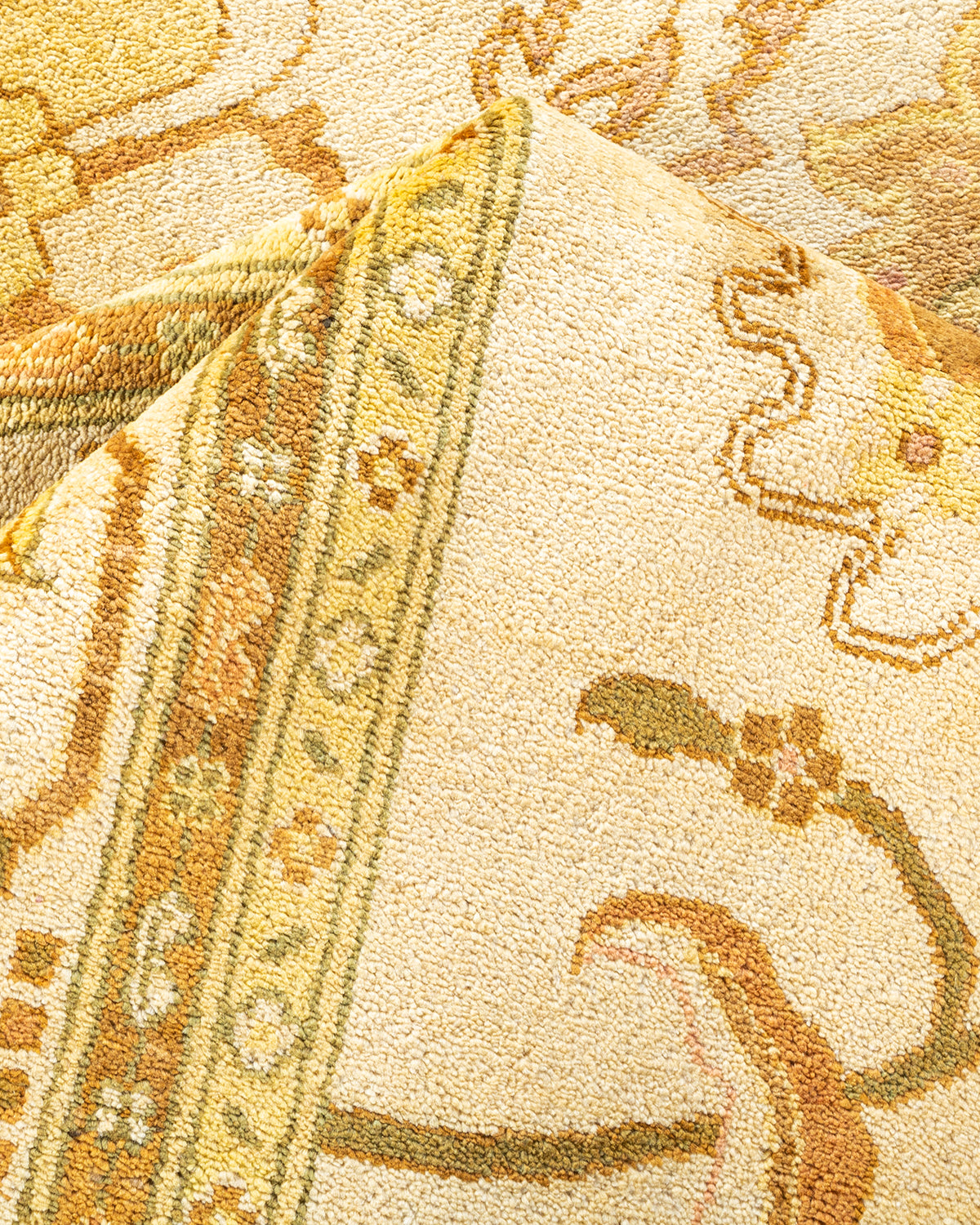Eclectic, One-of-a-Kind Hand-Knotted Area Rug - Ivory, 8' 1" x 10' 0"