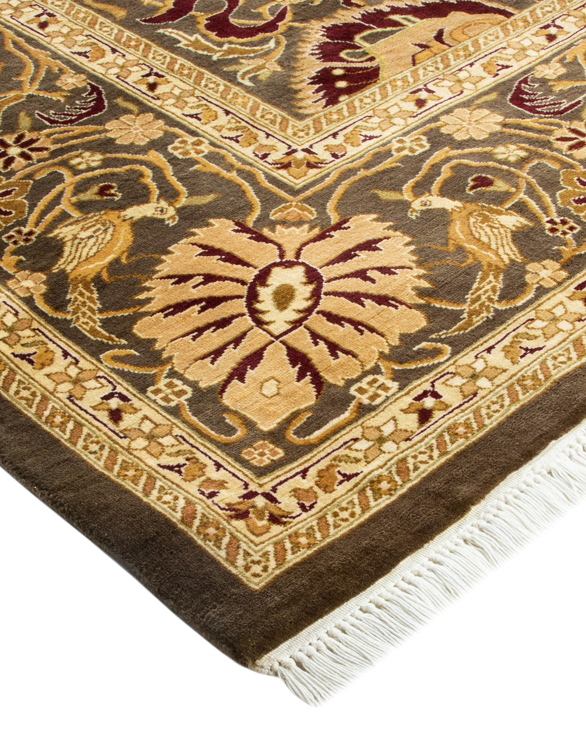 Mogul, One-of-a-Kind Hand-Knotted Area Rug - Brown, 6' 2" x 8' 10"