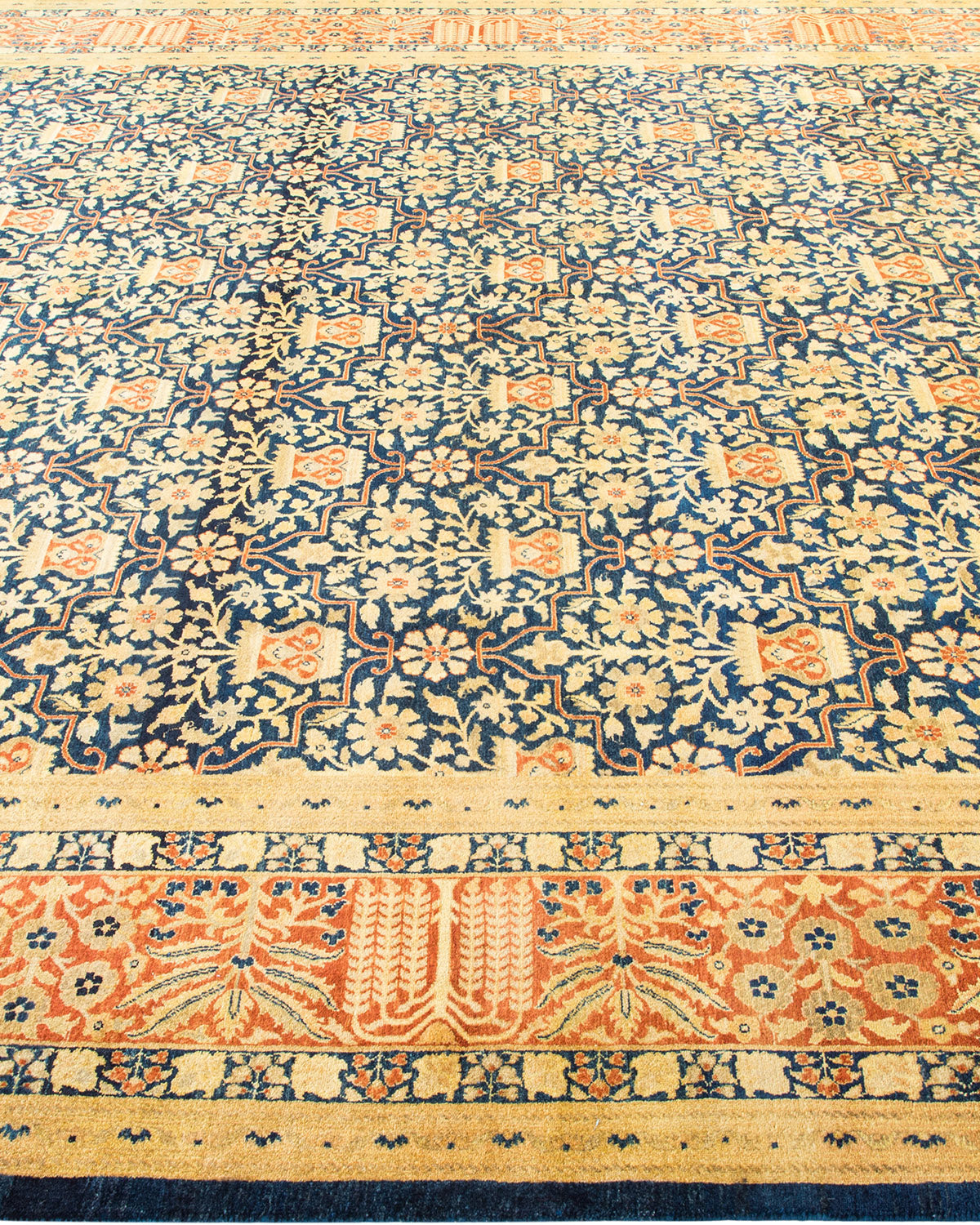 Mogul, One-of-a-Kind Hand-Knotted Area Rug - Blue, 9' 3" x 11' 5"