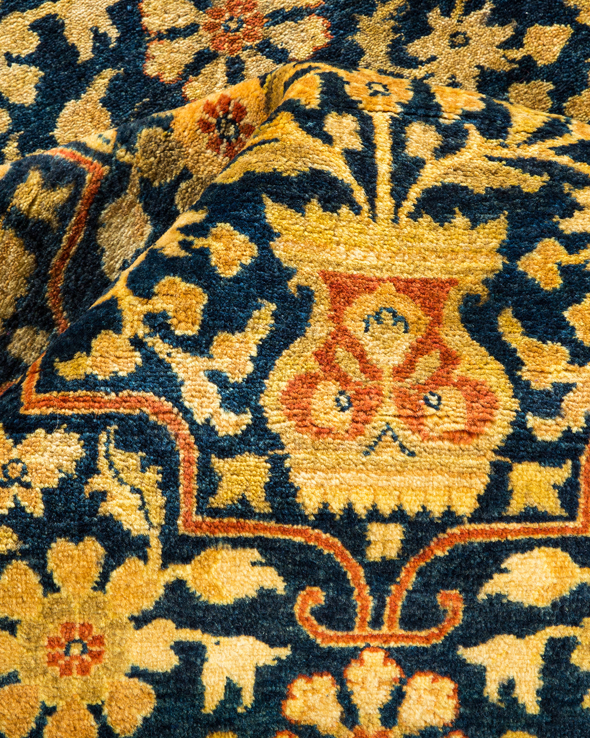 Mogul, One-of-a-Kind Hand-Knotted Area Rug - Blue, 9' 3" x 11' 5"