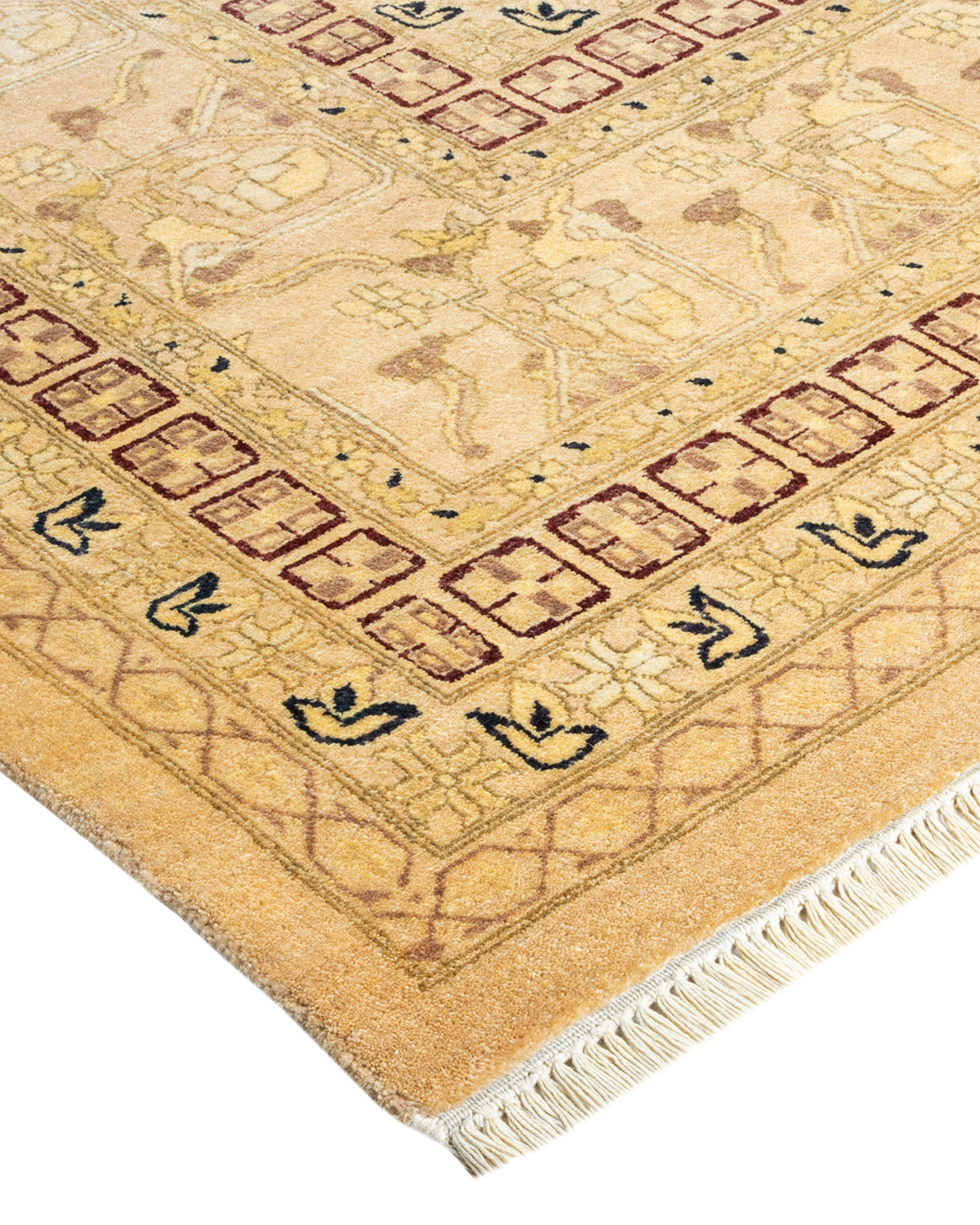 Mogul, One-of-a-Kind Hand-Knotted Area Rug - Ivory, 9' 0" x 12' 0"