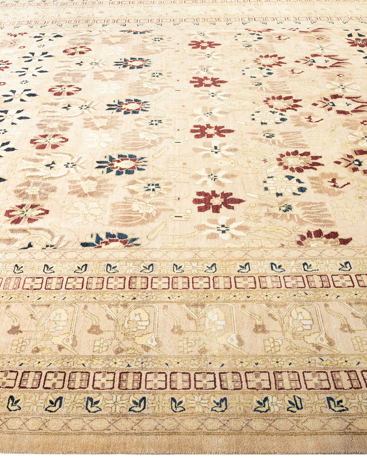 Mogul, One-of-a-Kind Hand-Knotted Area Rug - Ivory, 9' 0" x 12' 0"