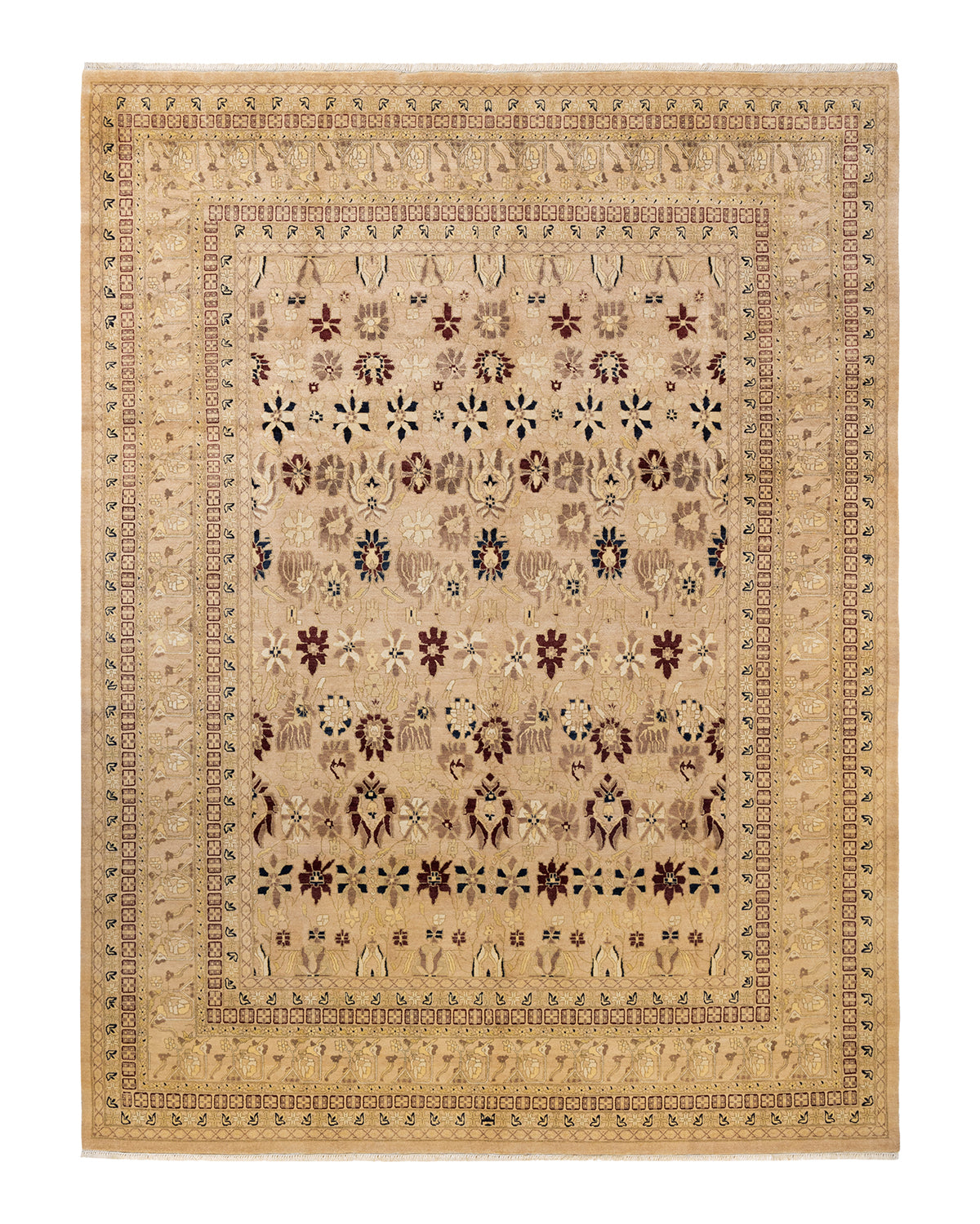 Mogul, One-of-a-Kind Hand-Knotted Area Rug - Ivory, 9' 0" x 12' 0"
