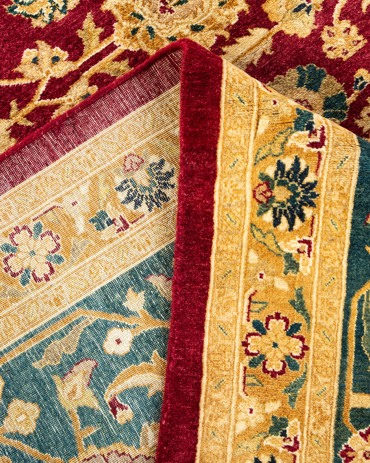 Mogul, One-of-a-Kind Hand-Knotted Area Rug - Red, 8' 2" x 10' 2"