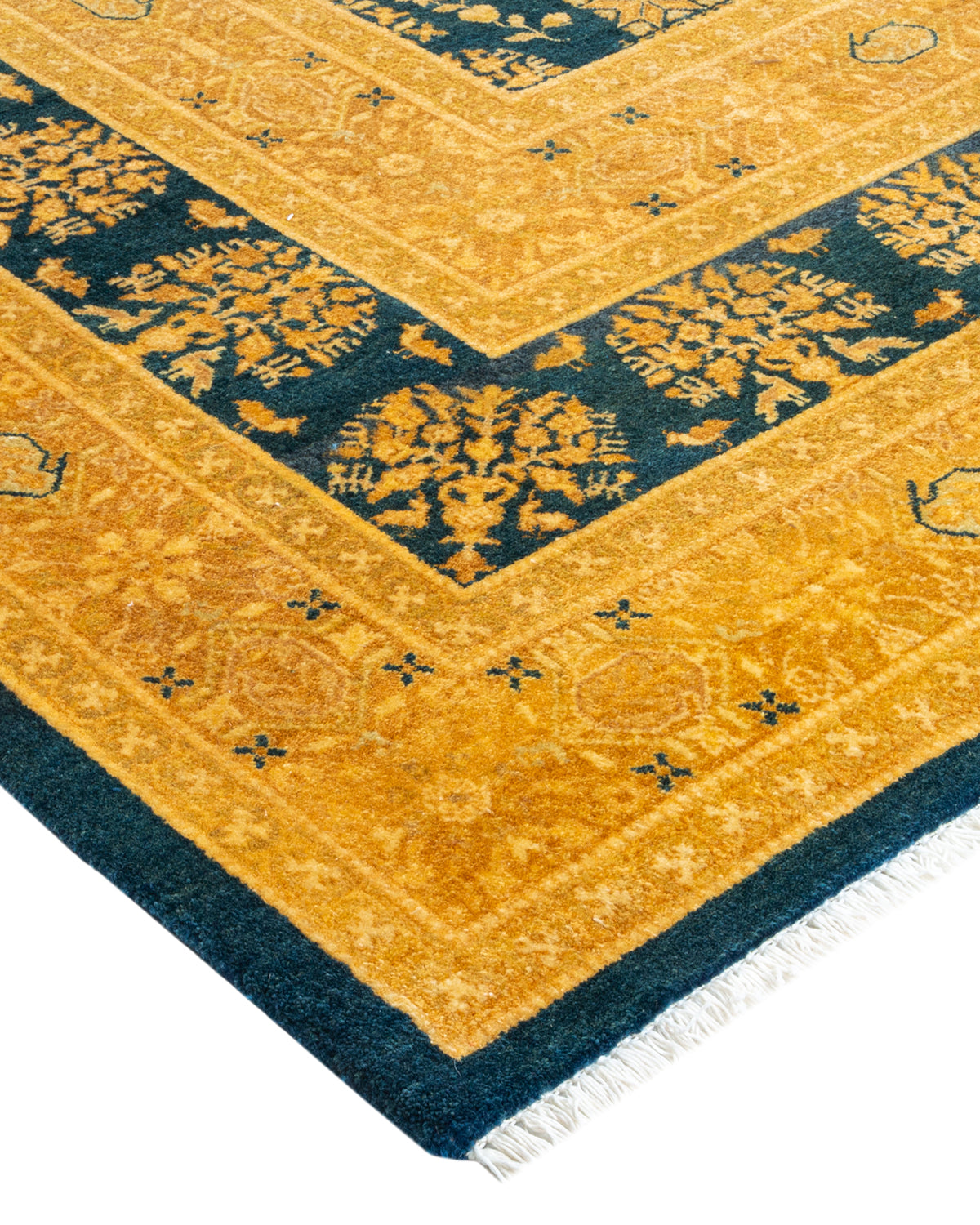 Mogul, One-of-a-Kind Hand-Knotted Area Rug - Green, 8' 2" x 10' 2"