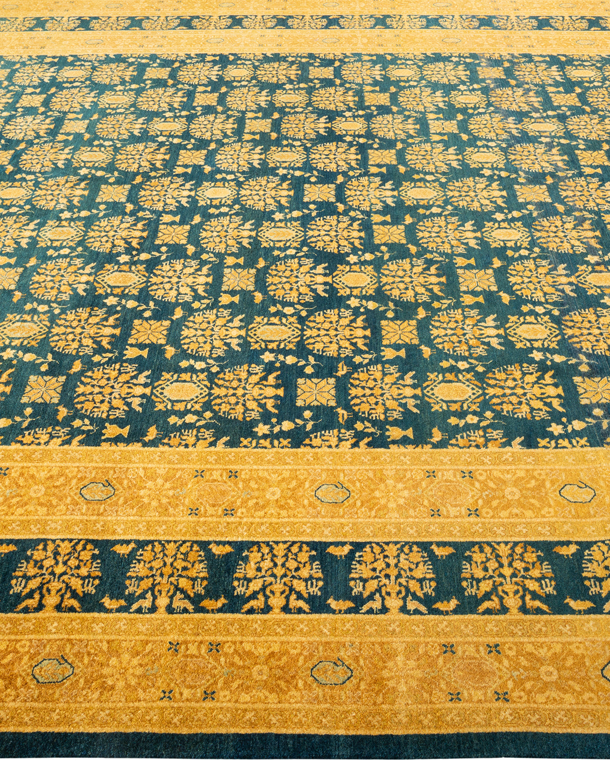 Mogul, One-of-a-Kind Hand-Knotted Area Rug - Green, 8' 2" x 10' 2"