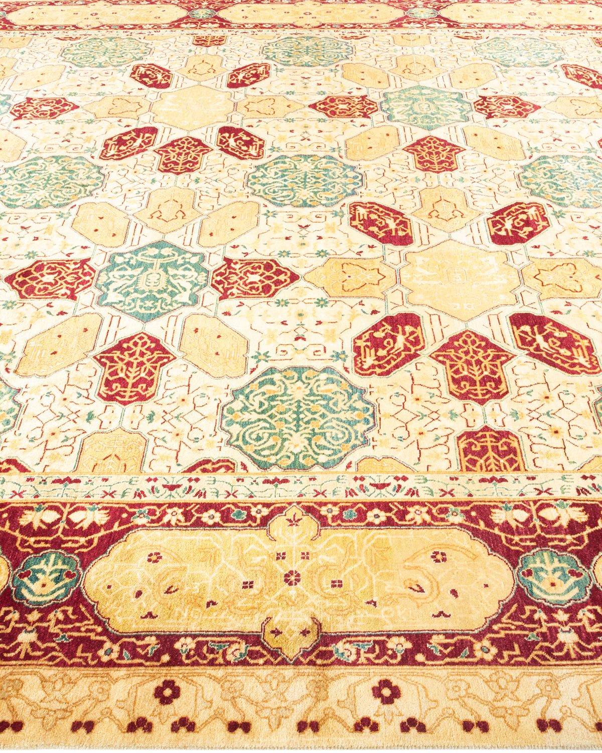 Mogul, One-of-a-Kind Hand-Knotted Area Rug - Ivory, 8' 2" x 10' 3"