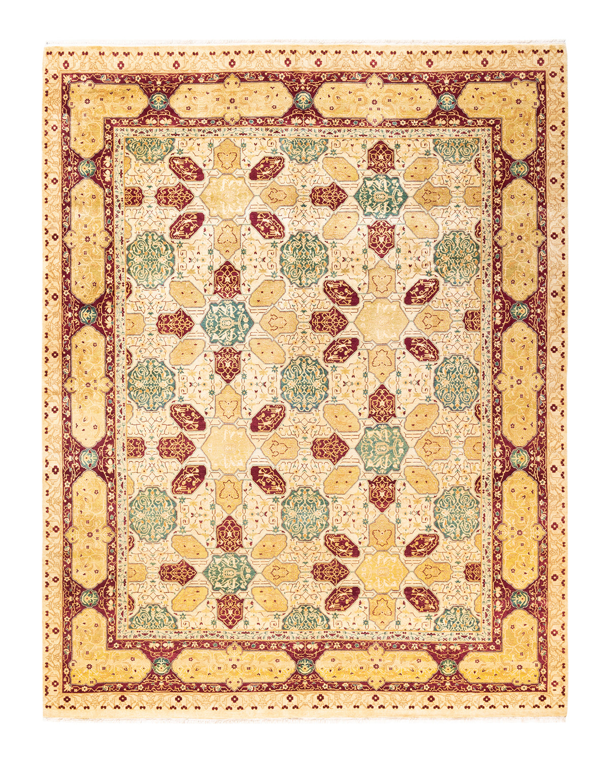 Mogul, One-of-a-Kind Hand-Knotted Area Rug - Ivory, 8' 2" x 10' 3"