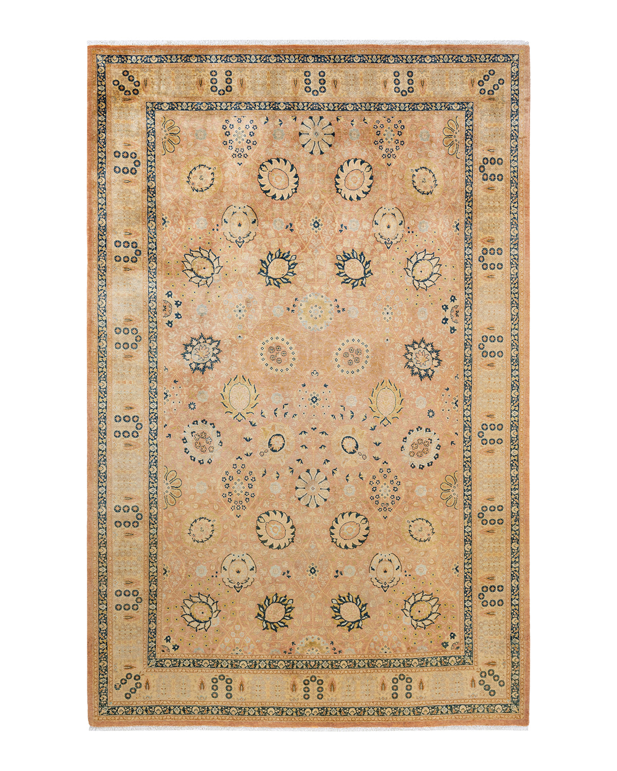 Mogul, One-of-a-Kind Hand-Knotted Area Rug - Beige, 6' 1" x 9' 5"