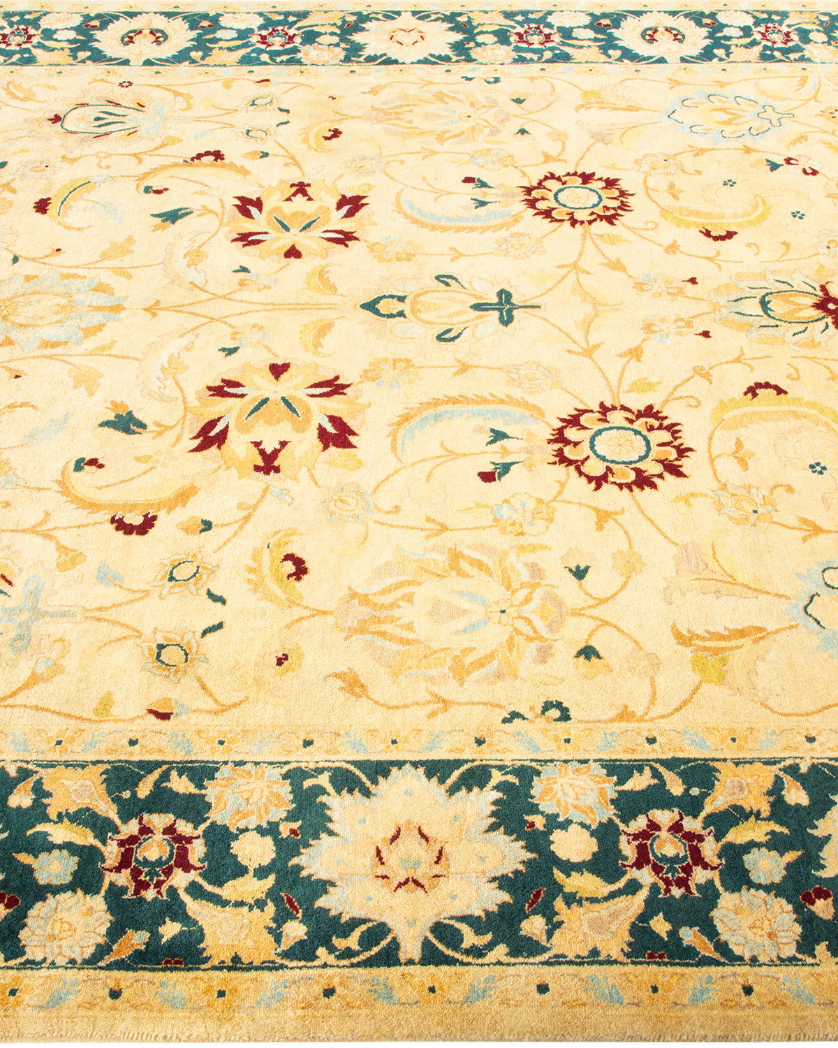 Mogul, One-of-a-Kind Hand-Knotted Area Rug - Ivory, 6' 1" x 9' 3"
