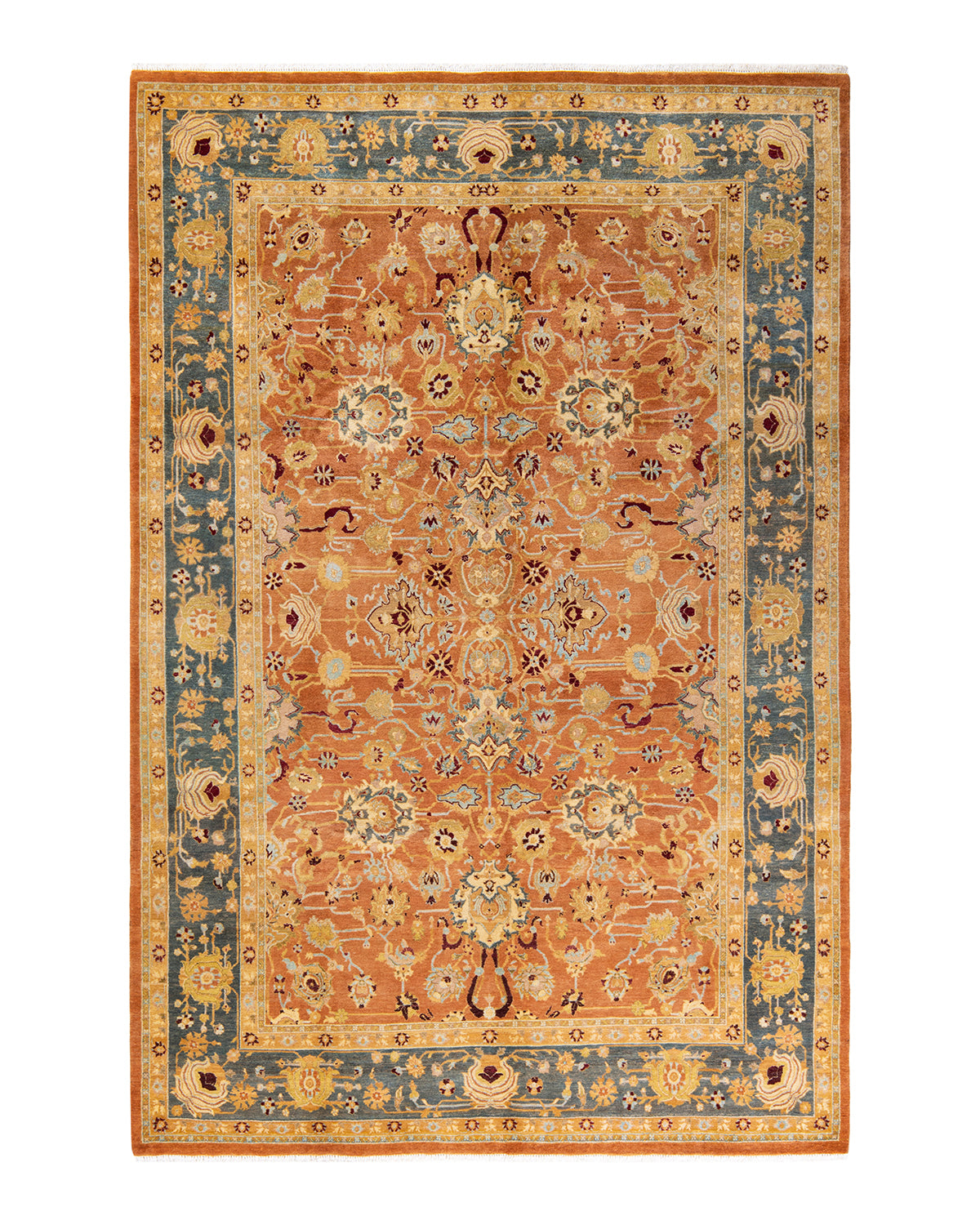 Mogul, One-of-a-Kind Hand-Knotted Area Rug - Brown, 6' 2" x 9' 2"