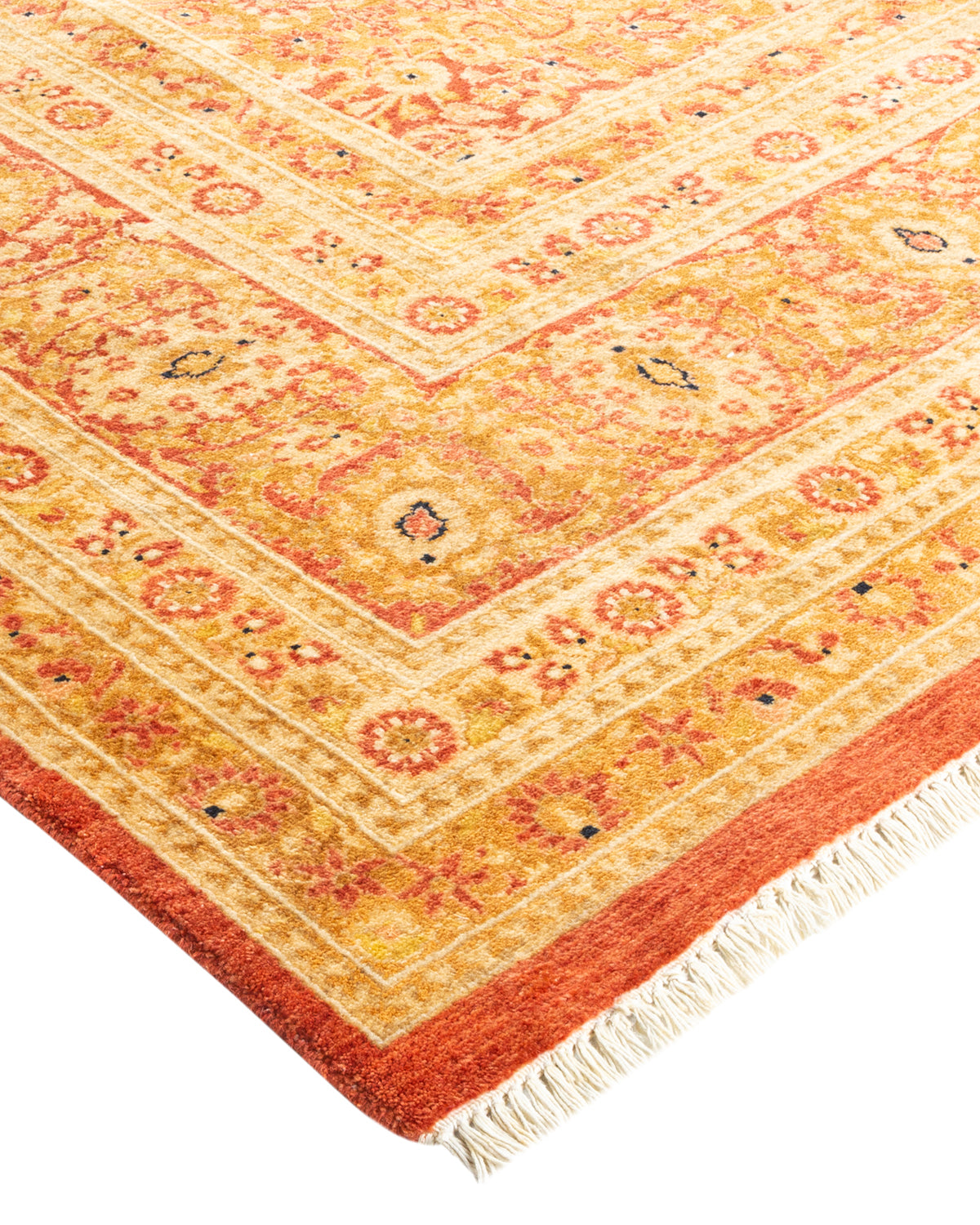 Mogul, One-of-a-Kind Hand-Knotted Area Rug - Orange, 6' 2" x 9' 4"