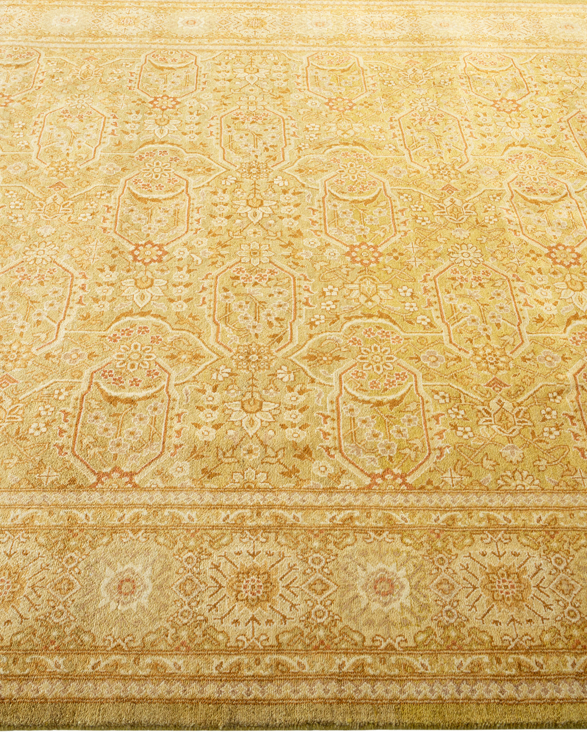 Mogul, One-of-a-Kind Hand-Knotted Area Rug - Green, 6' 2" x 8' 3"